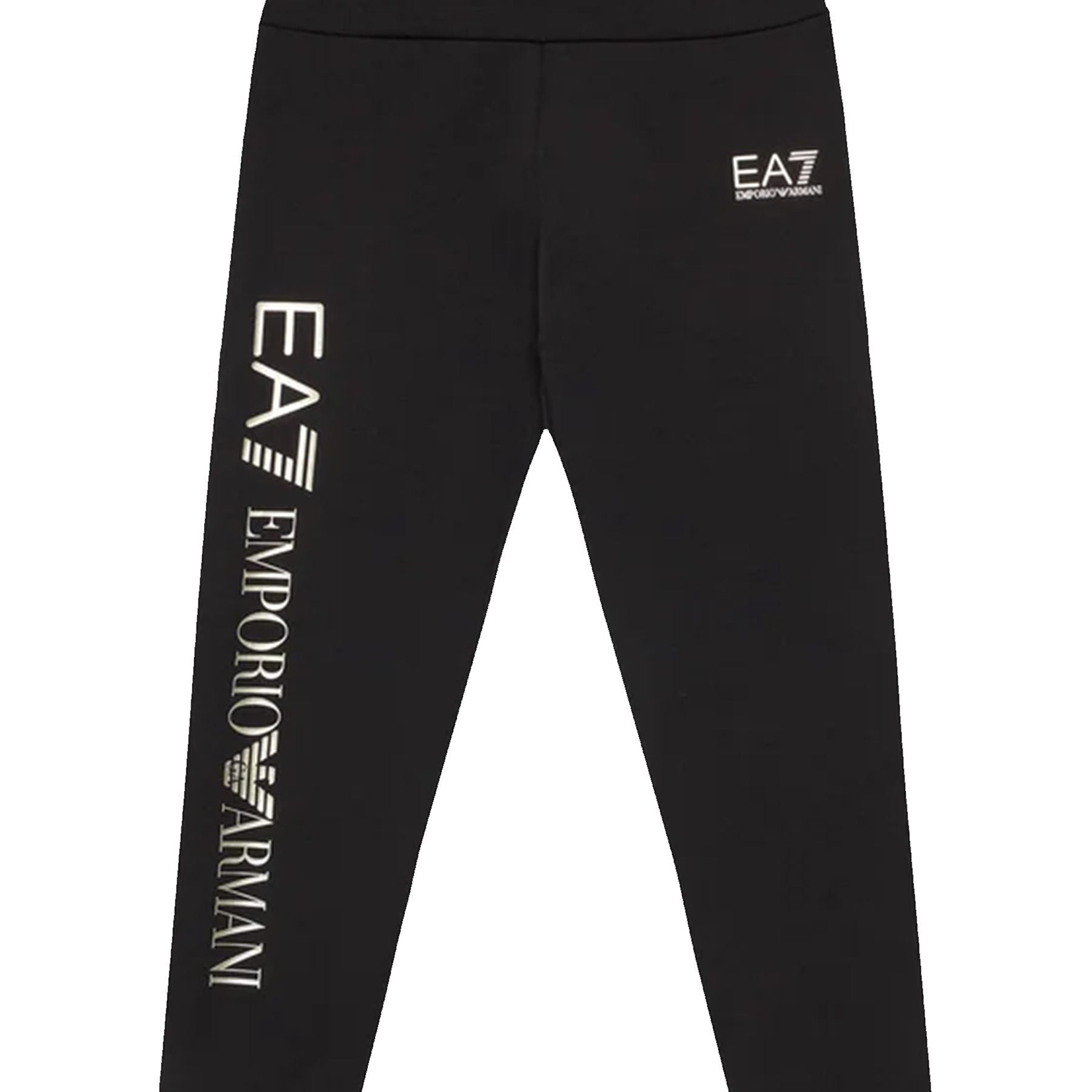 Armani Solid Color Leggings with Logo