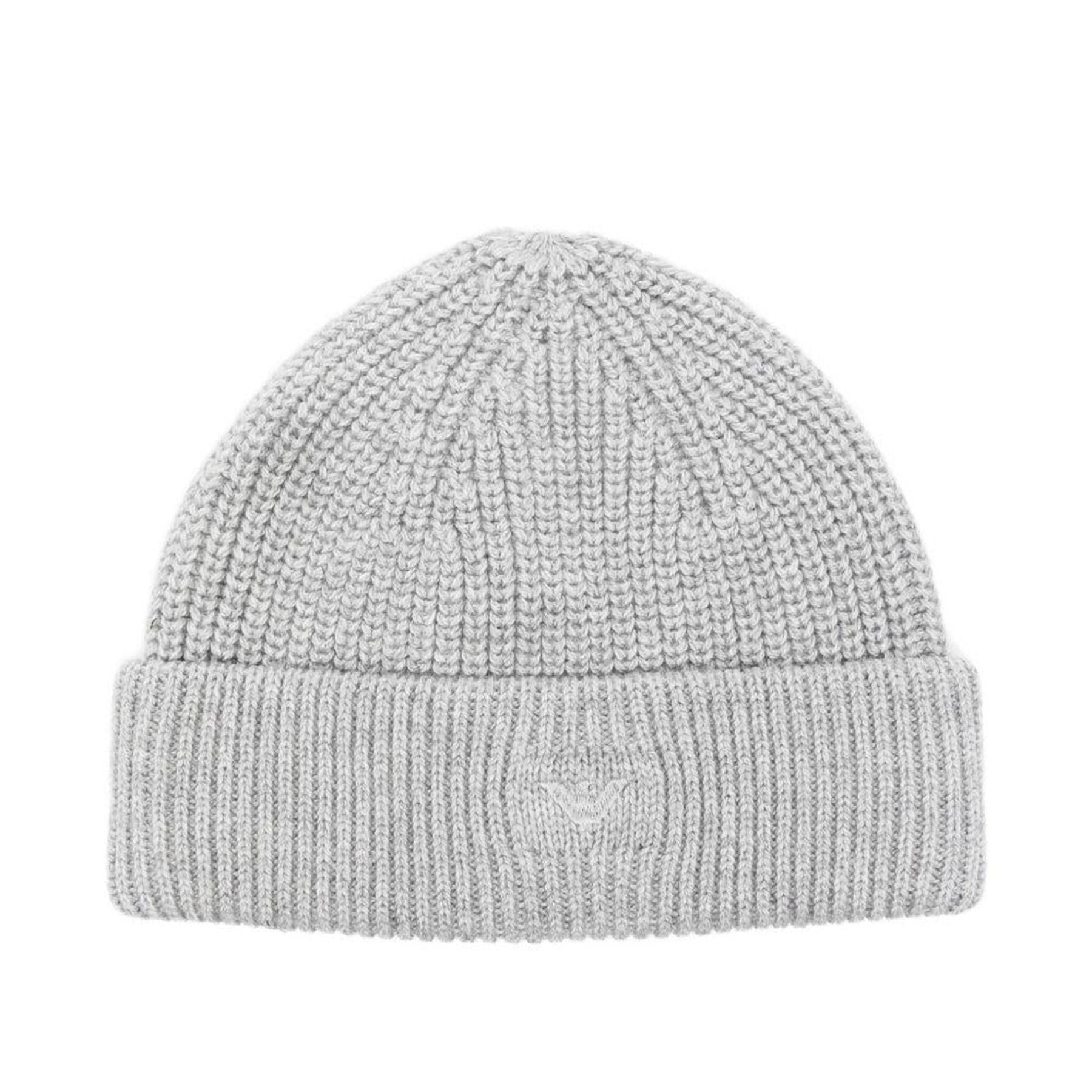 Armani Grey Wool Hat with Cuff
