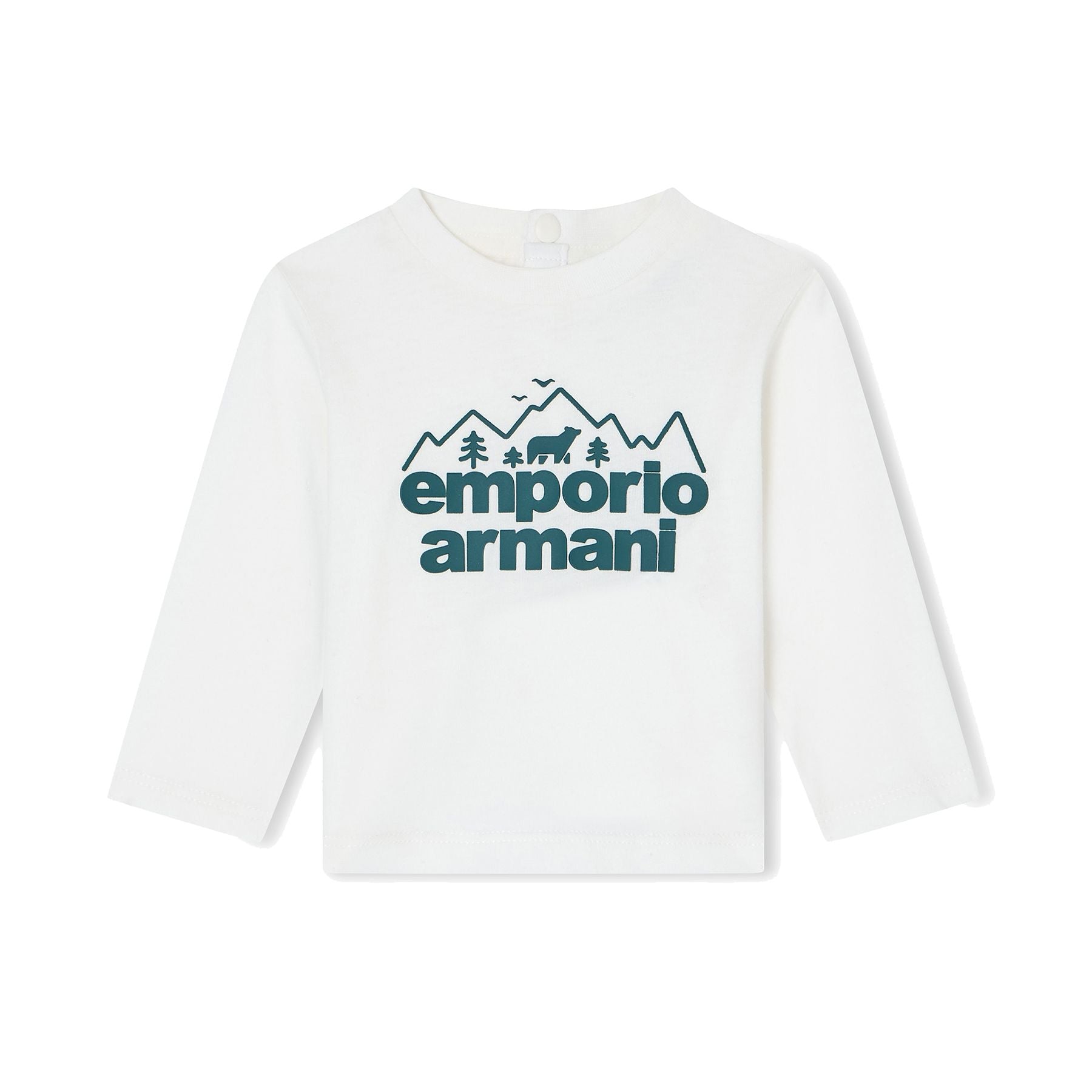 Armani Baby Crew Neck Long Sleeve T-Shirt