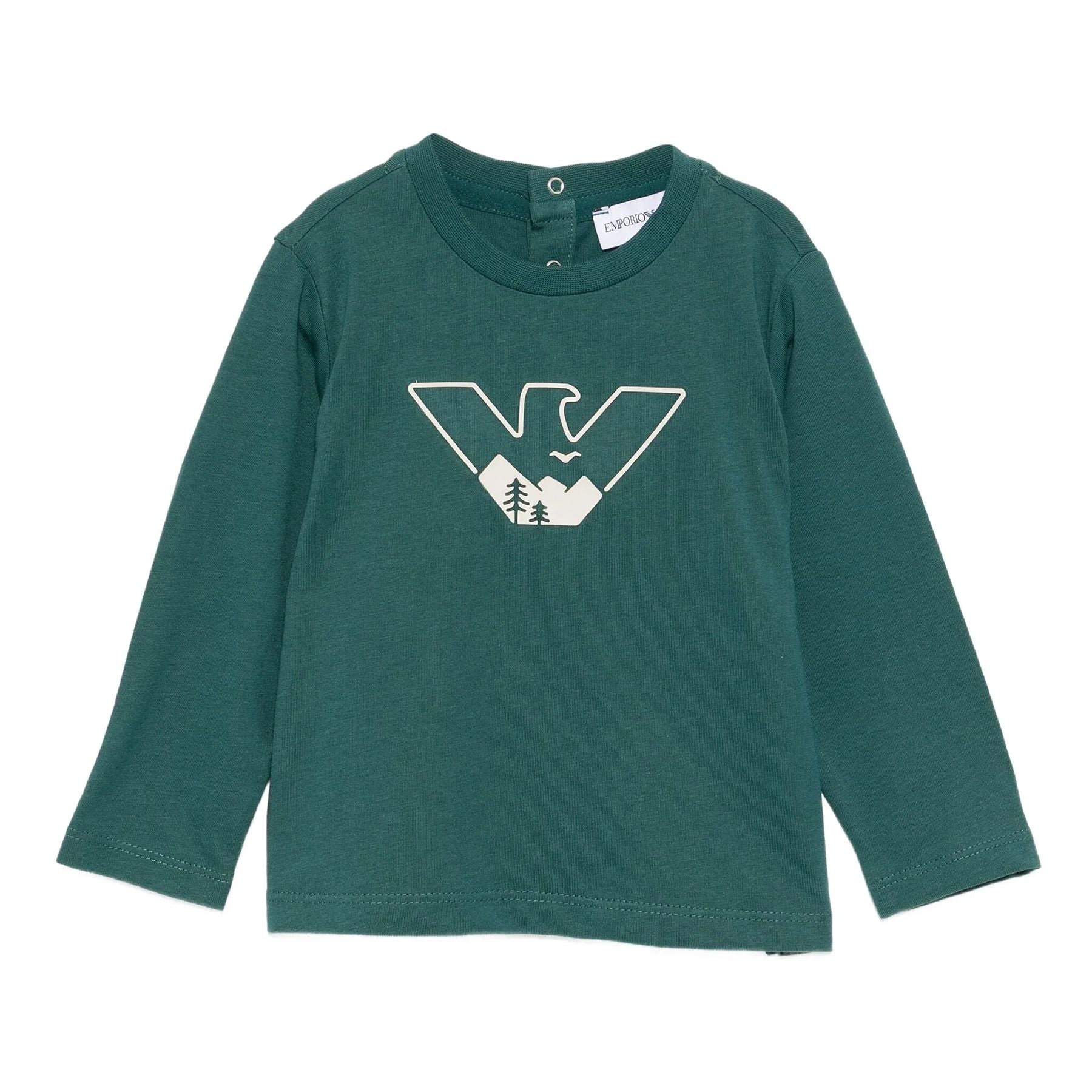 Armani Baby Crew Neck Long Sleeve T-Shirt