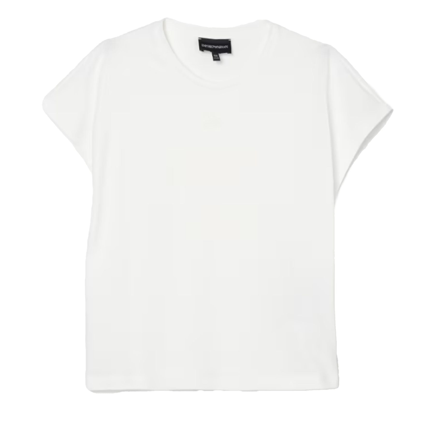Armani White Crew Neck Cotton T-Shirt