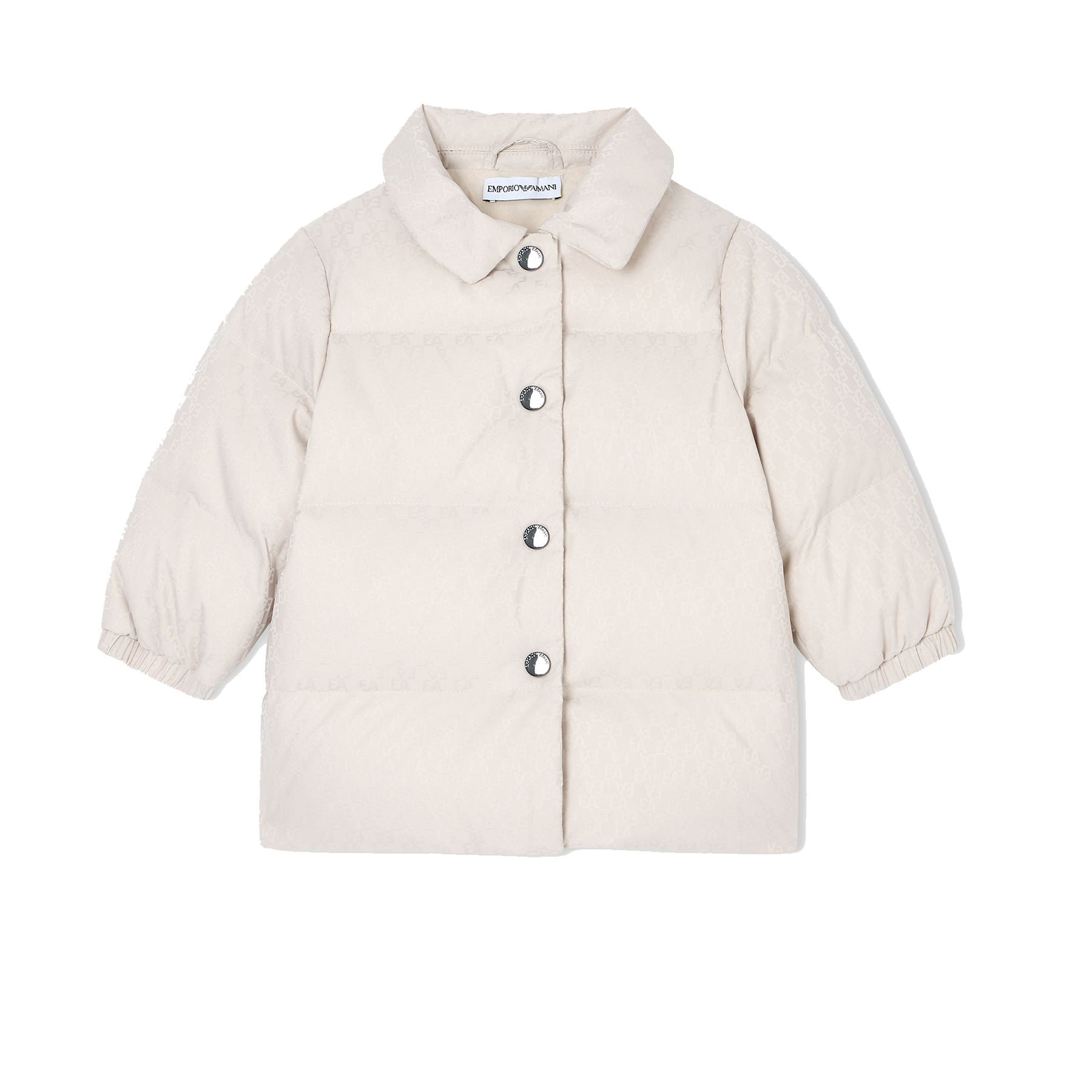 Armani Down Jacket for Noenata with All-Over Jacquard Logo