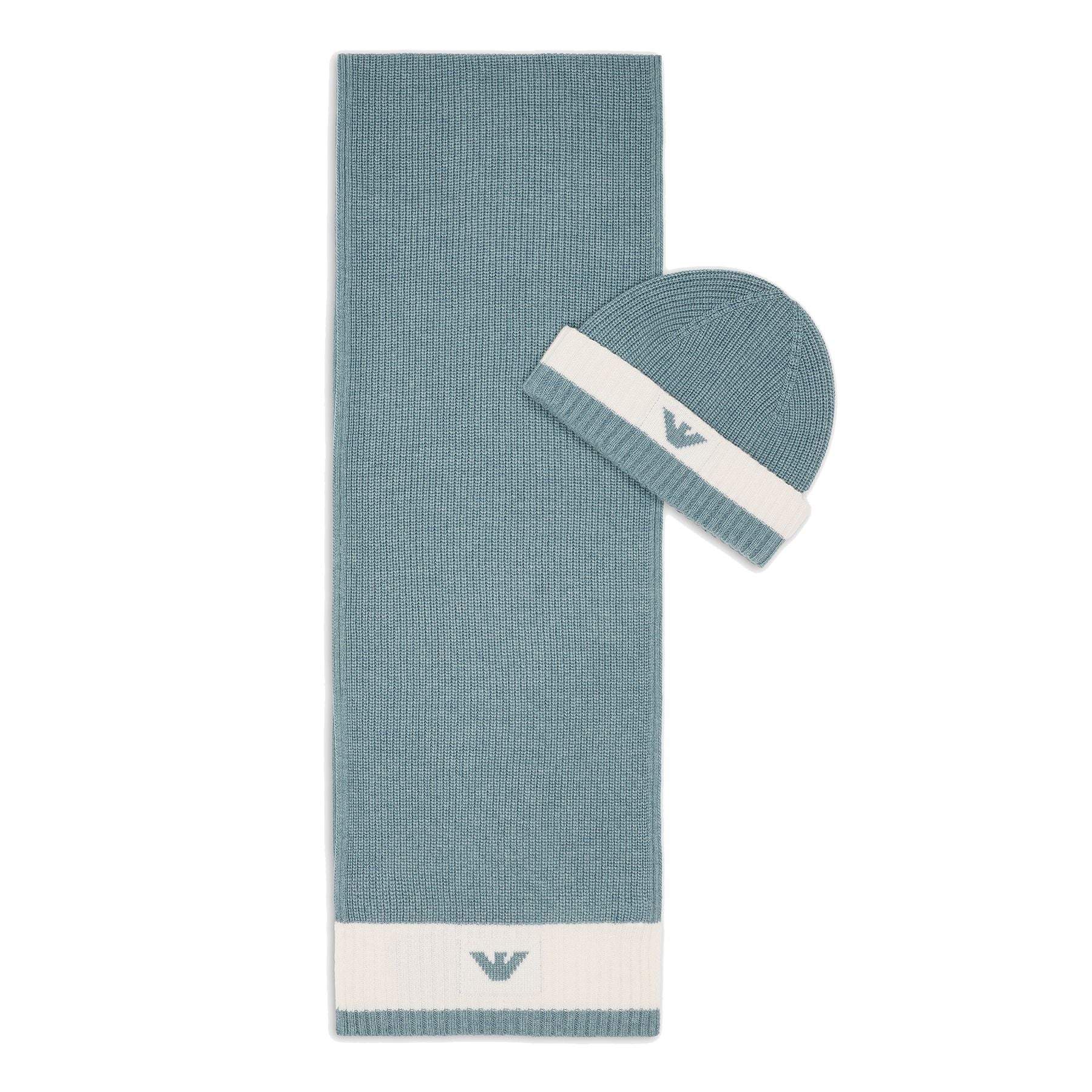 Armani Wool Blend Hat and Scarf Gift Set