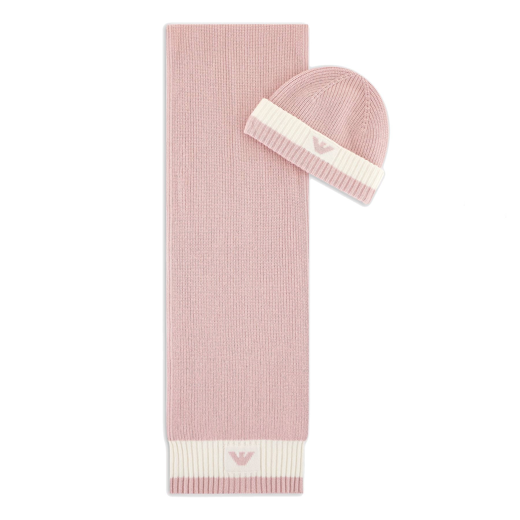 Armani Wool Blend Hat and Scarf Gift Set