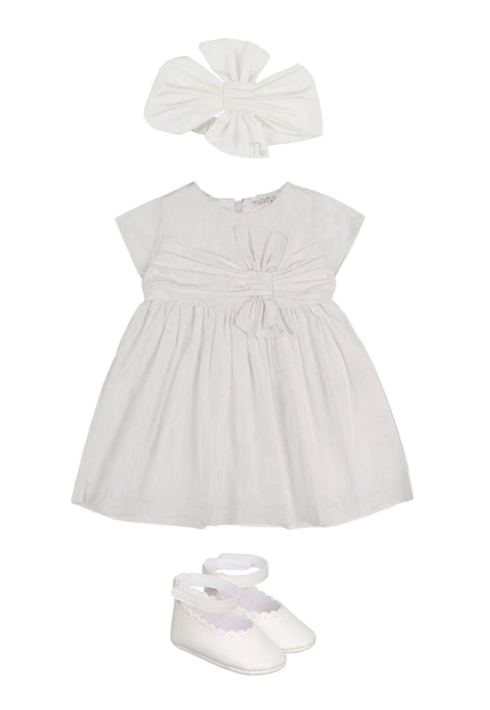 Abito Cerimonia Nanna Off White con ballerine