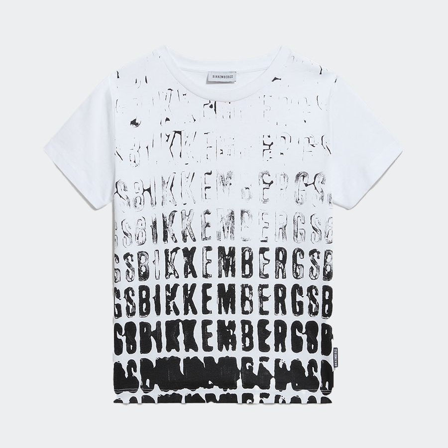 Bikkembergs T-shirt with Watercolor Print