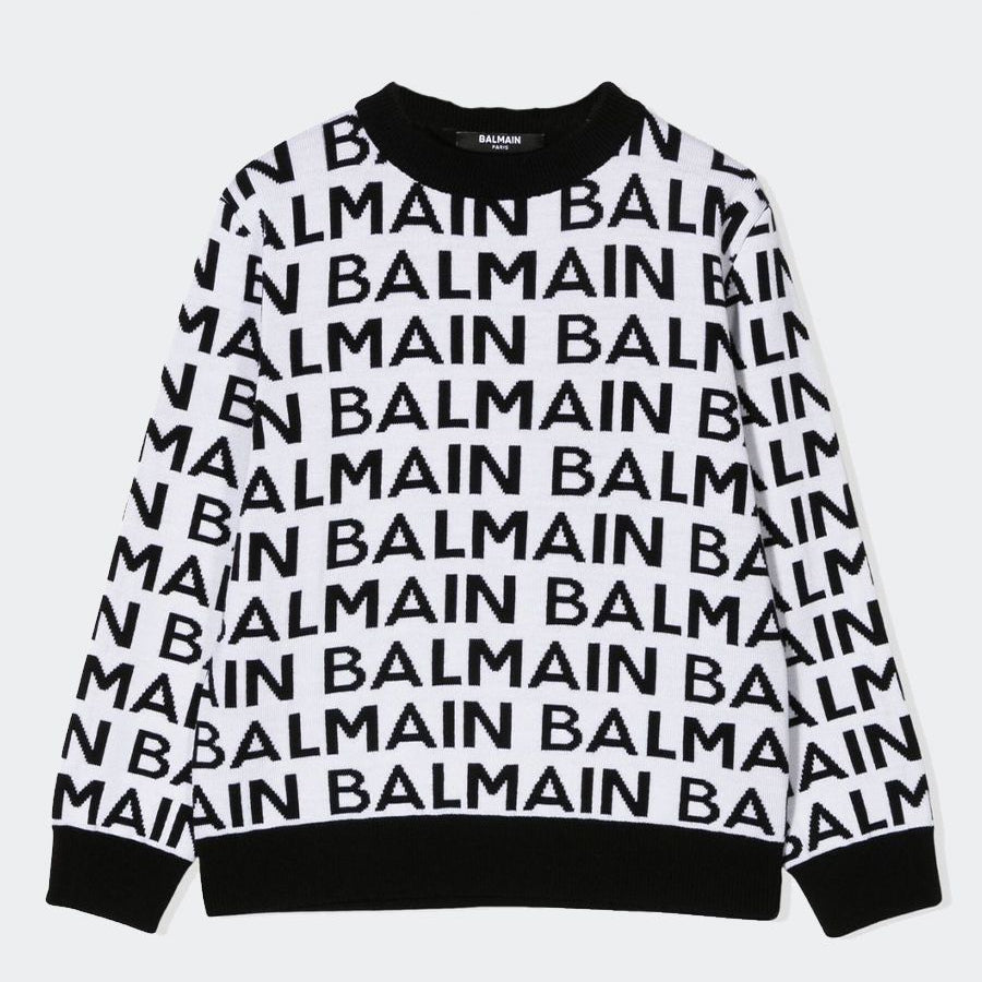 Crewneck sweater with All-over Logo