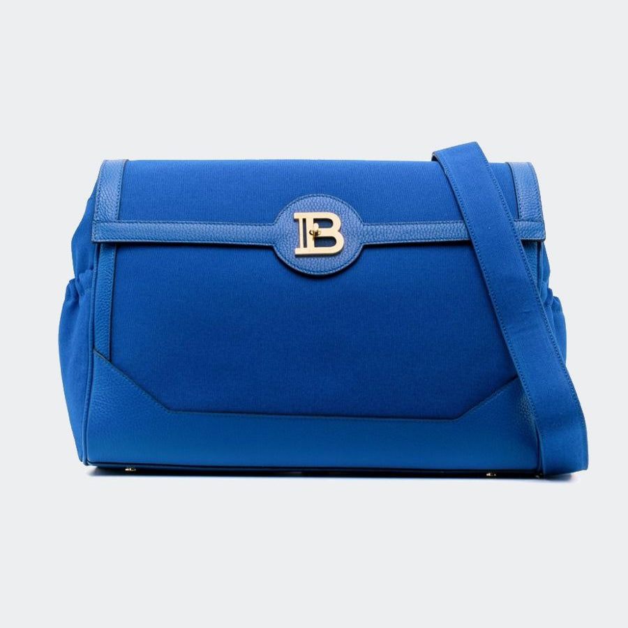 Balmain Fabric Bag with Gold Logo