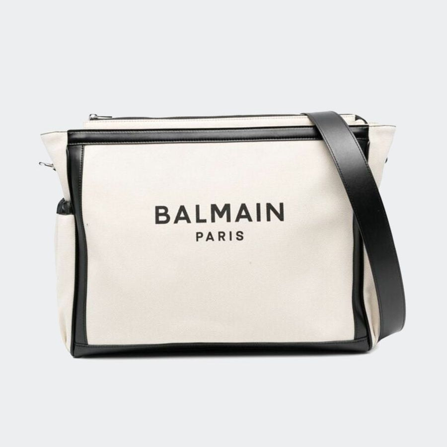 Balmain Fabric Bag with Printed Logo