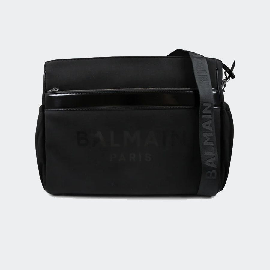Balmain Black Fabric Bag