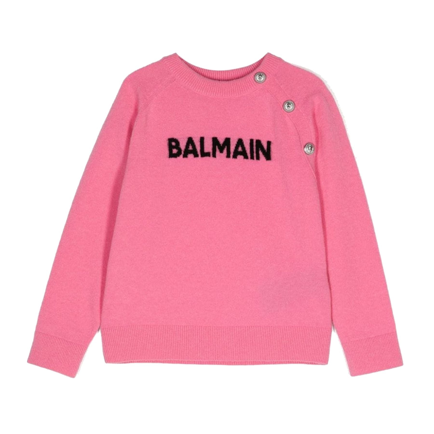 Balmain Jacquard Logo Sweater