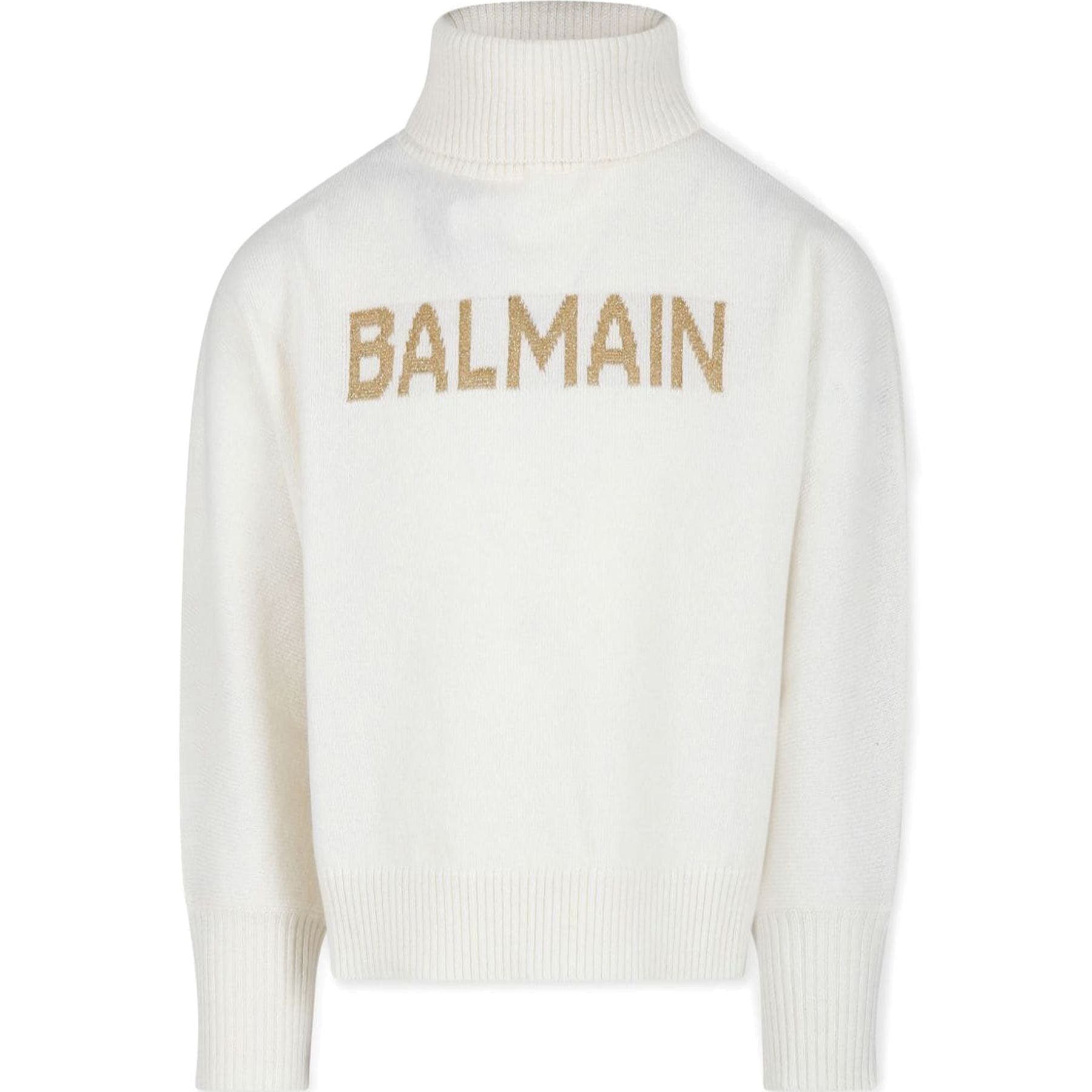 Balmain Metallic Thread Logo Sweater