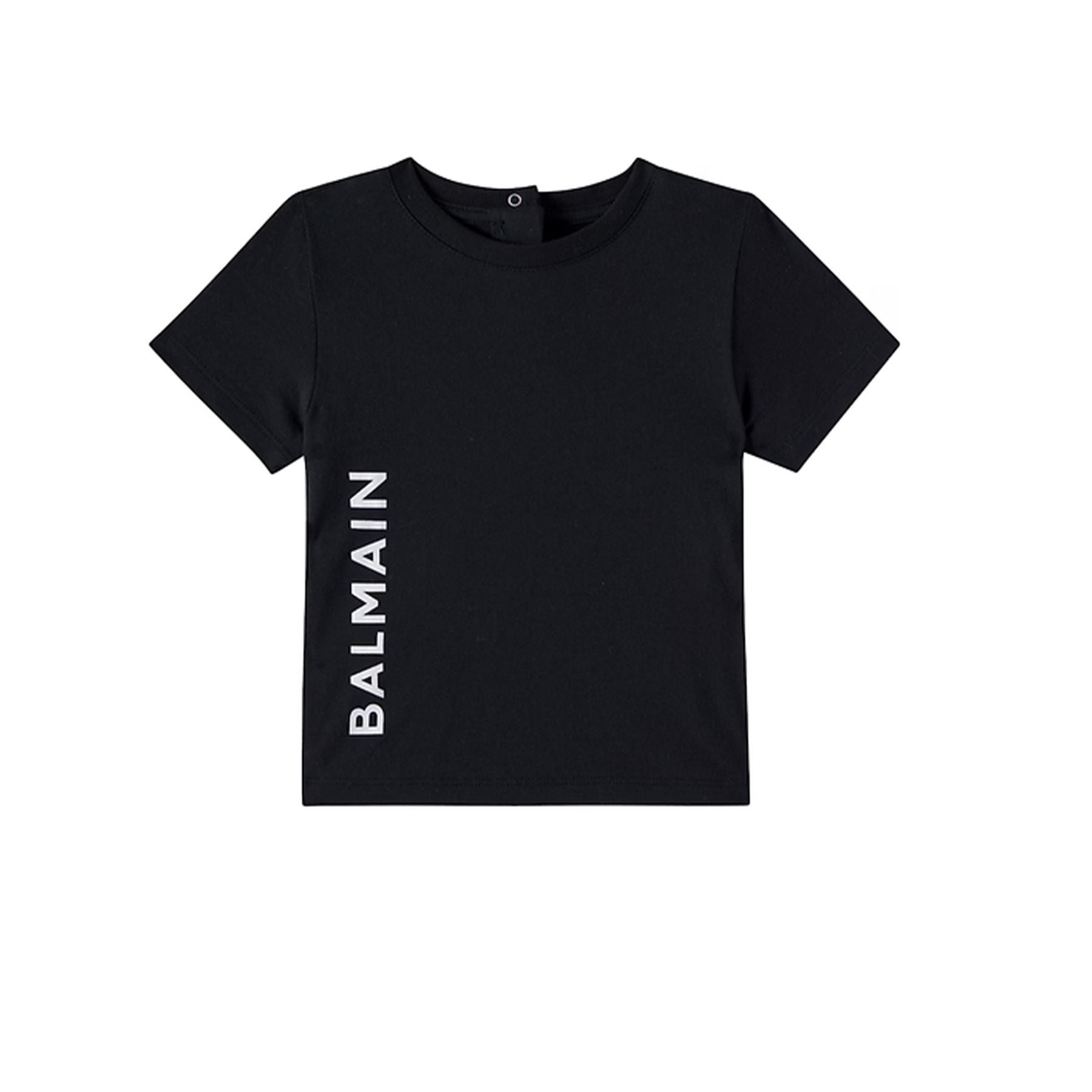 Balmain Black Short-Sleeved Crew Neck T-Shirt