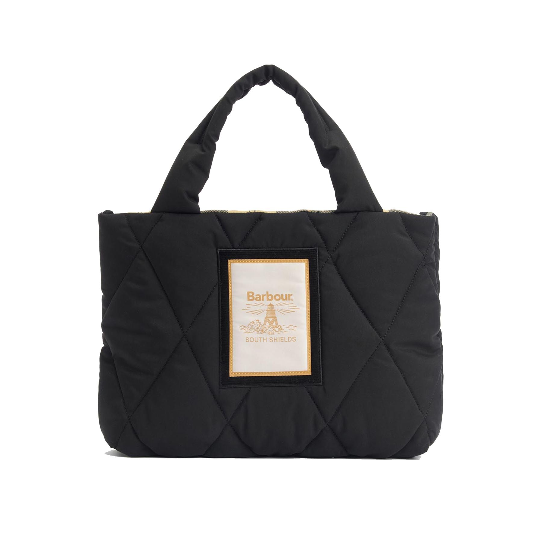 Barbour Quilted Bag in Black Fabric