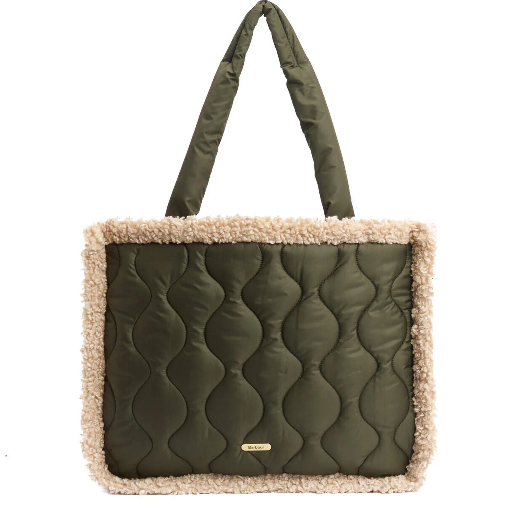 Barbour Quilted Bag Olive Green
