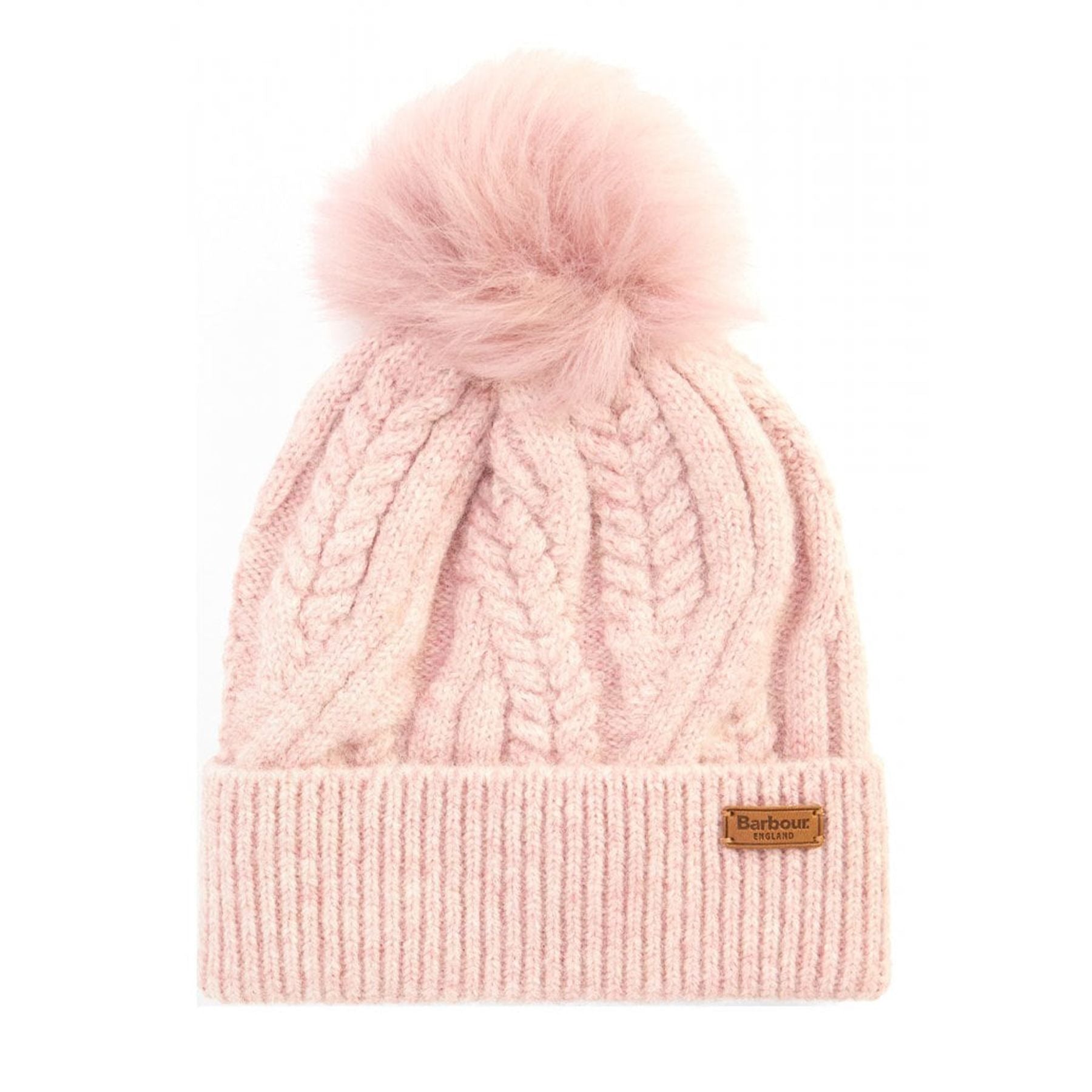 Thick and elastic green smooth knit hat