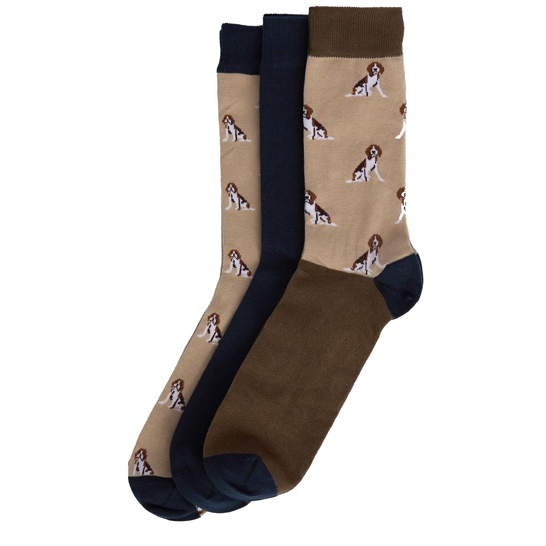 Barbour Dog Pattern Sock Set