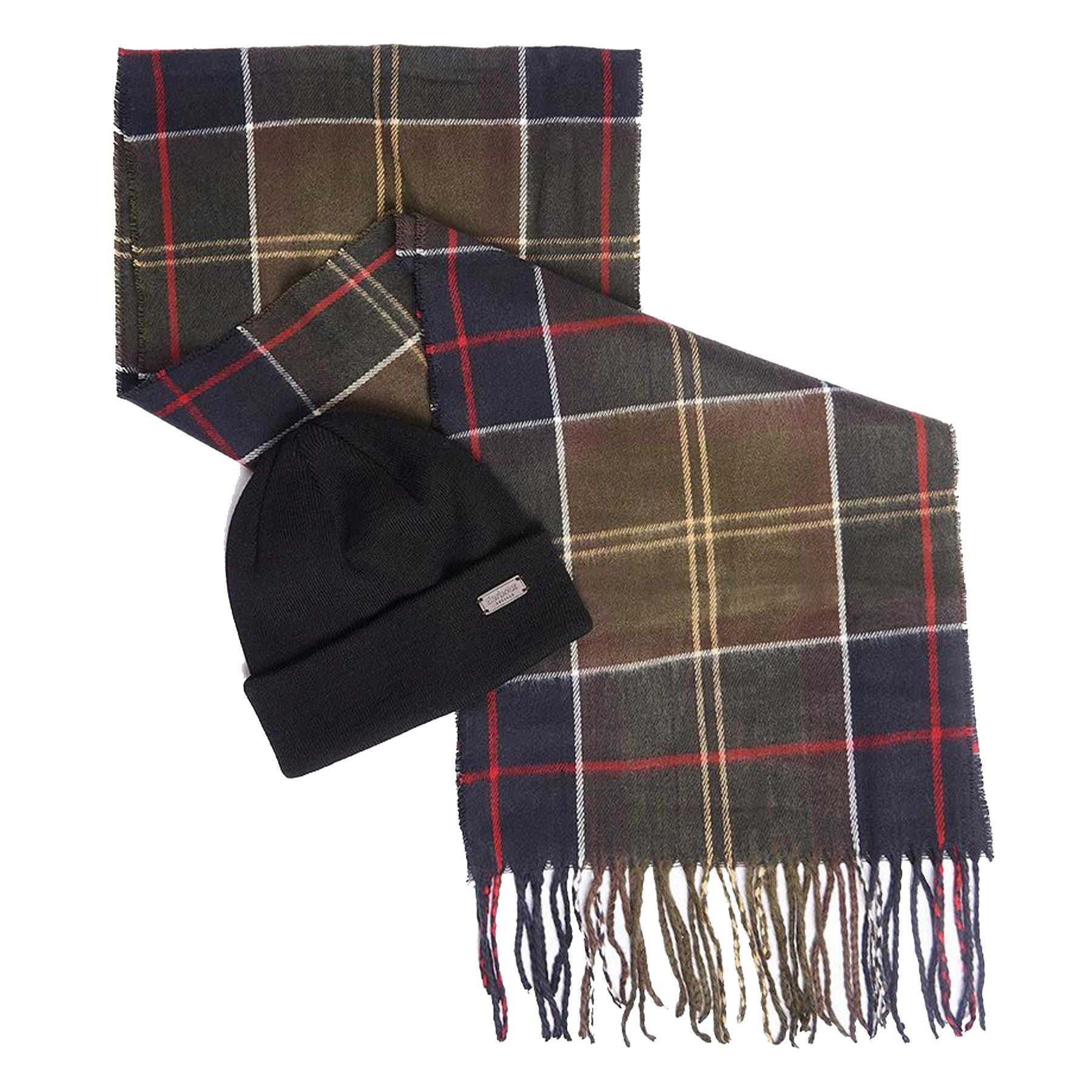 Barbour Hat and Scarf Gift Set