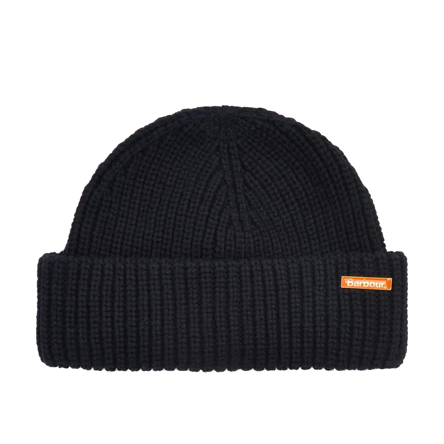 Barbour Black Knit Beanie Hat