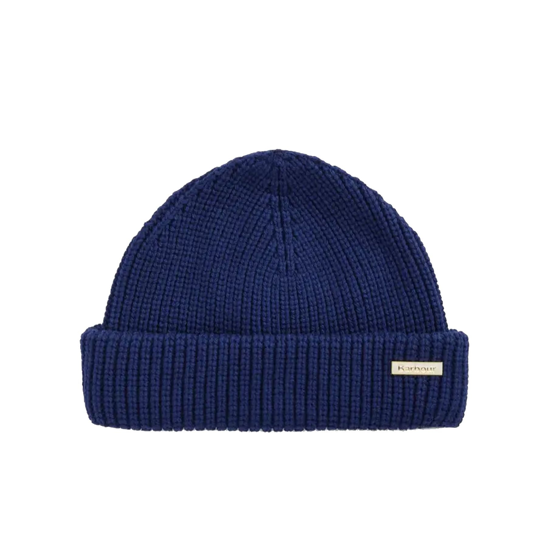 Barbour Knitted Skullcap Hat in Blue