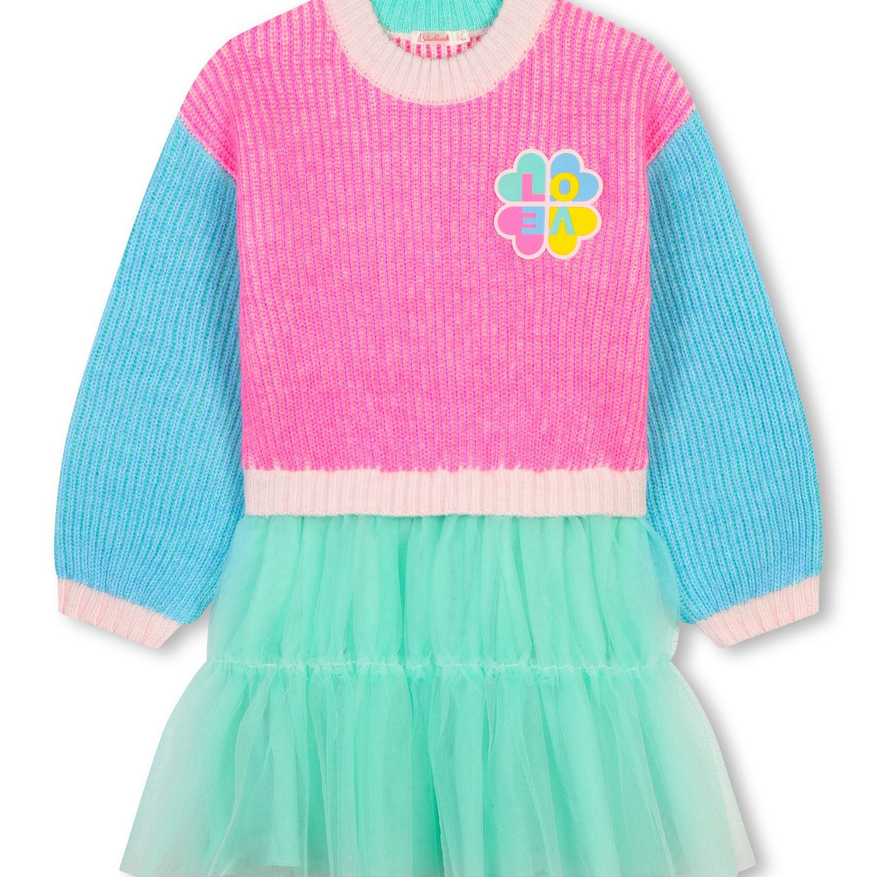 Billieblush Bi-Material Knit Dress