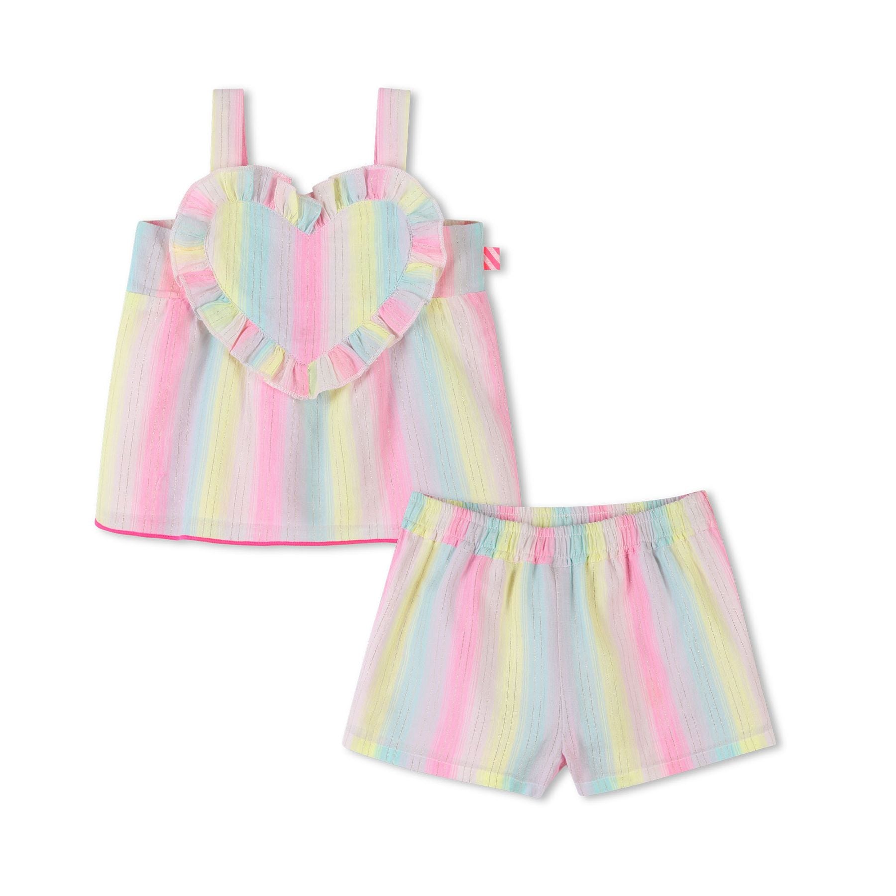 Billieblush Striped Sportswear Set Embellished with Shiny Threads