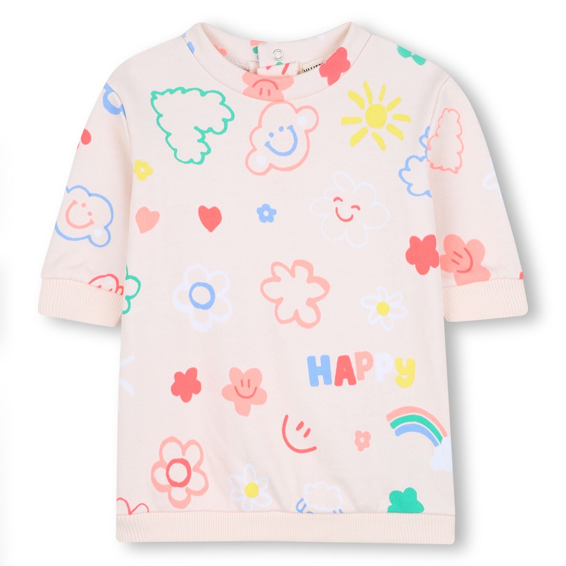 Billieblush All-Over Smile Print Dress