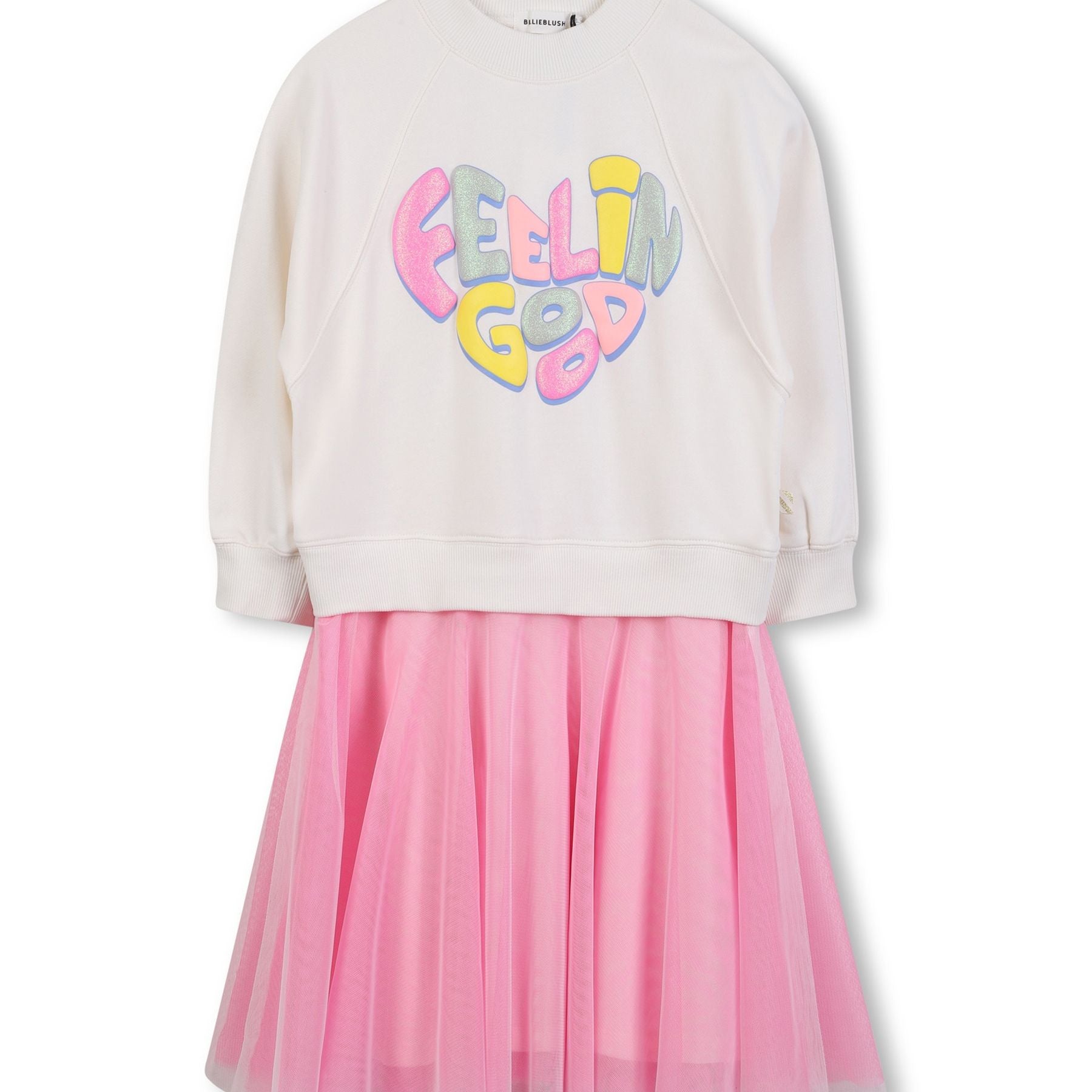 Billieblush Puff Front Print Dress