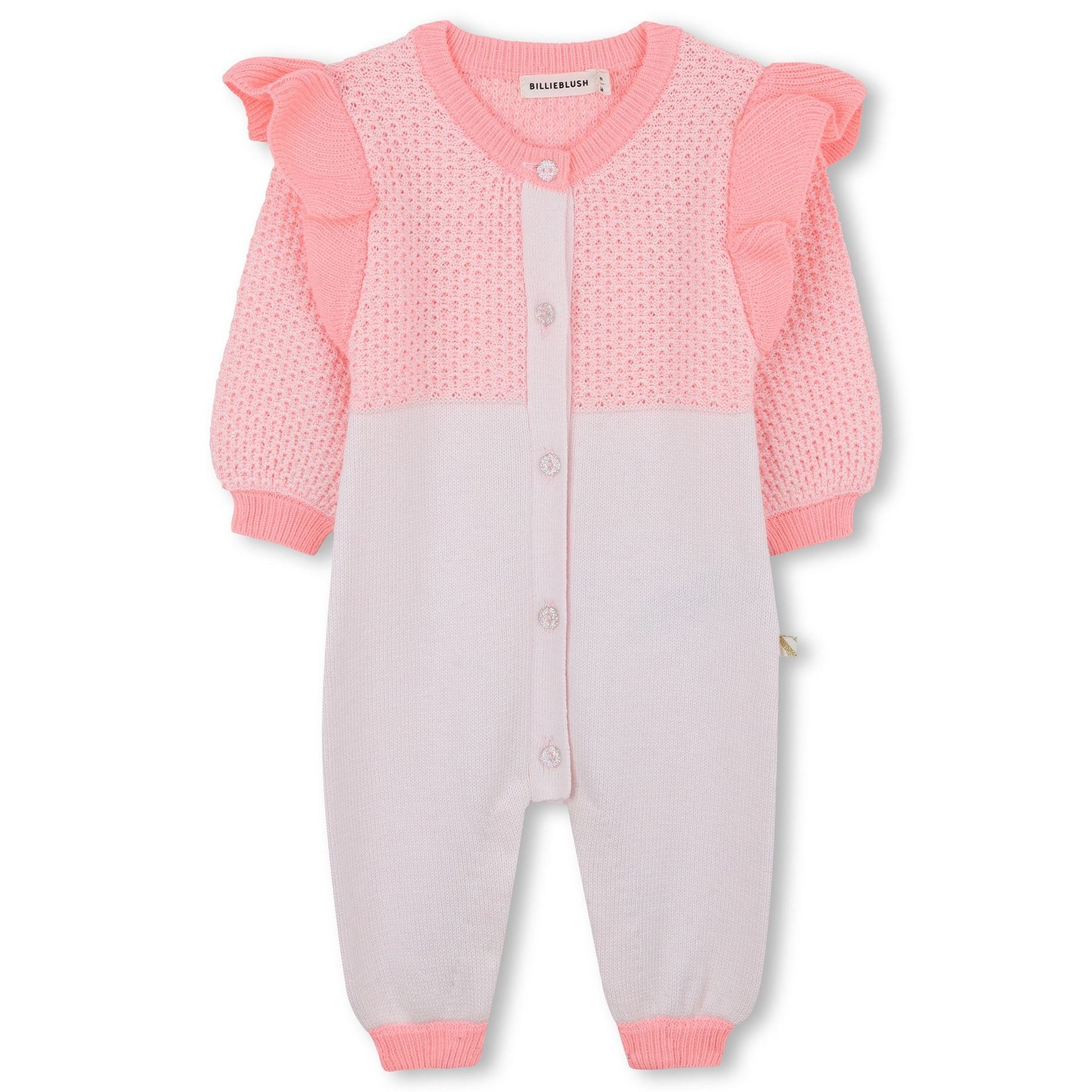 Billieblush Two-Tone Romper with Front Closure