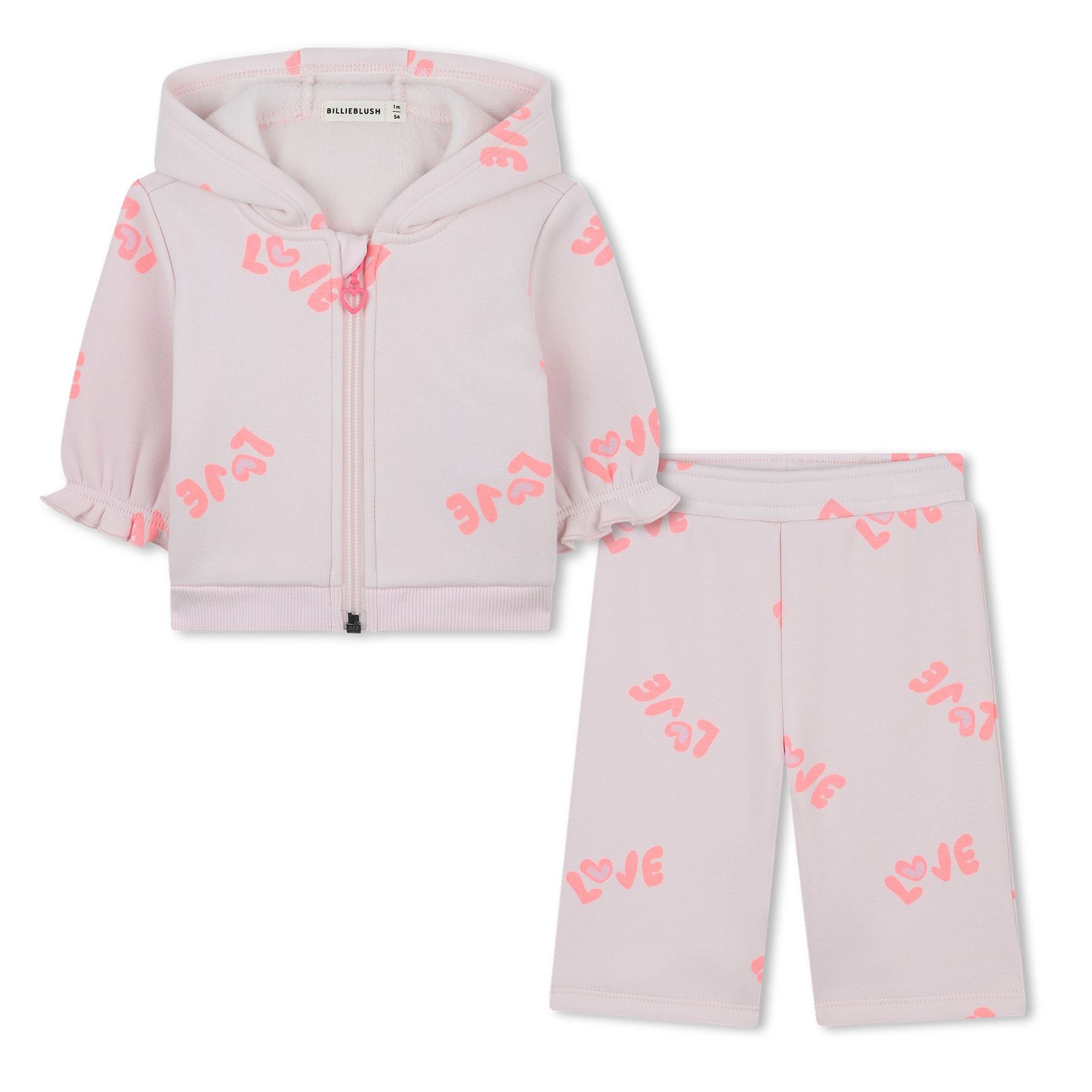 Billieblush Sportswear Set with Hooded Cardigan and Trousers