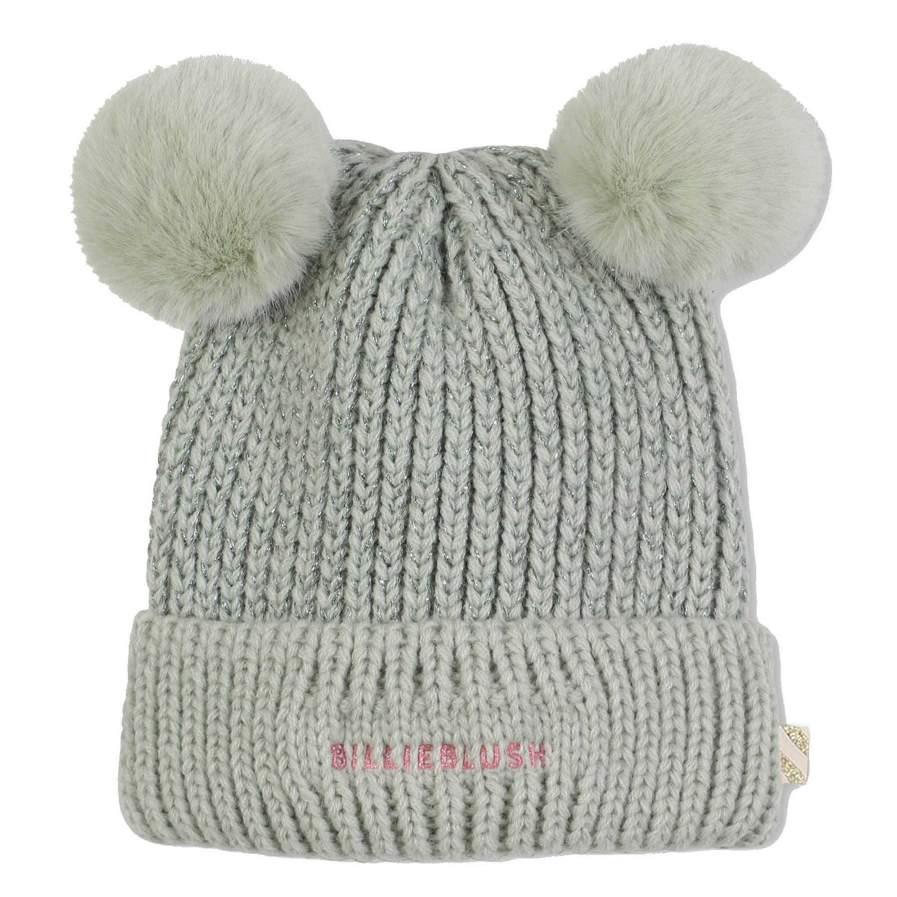 Billieblush Double Fur Pom Pom Hat