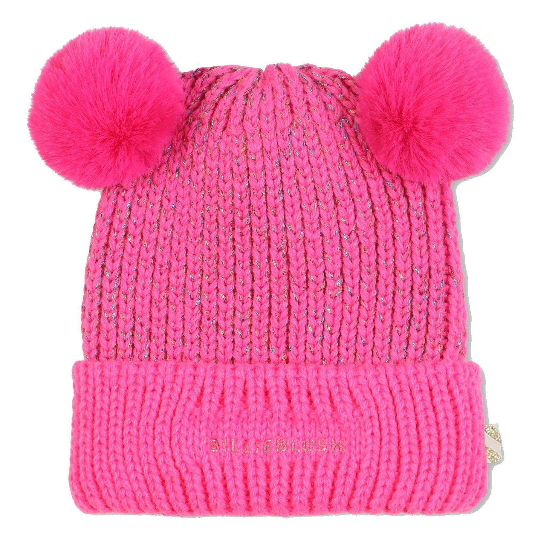 Billieblush Double Fur Pom Pom Hat