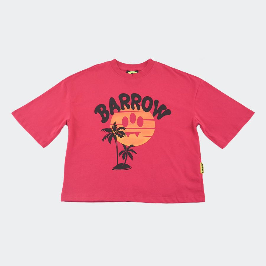 Barrow Printed Cropped T-shirt