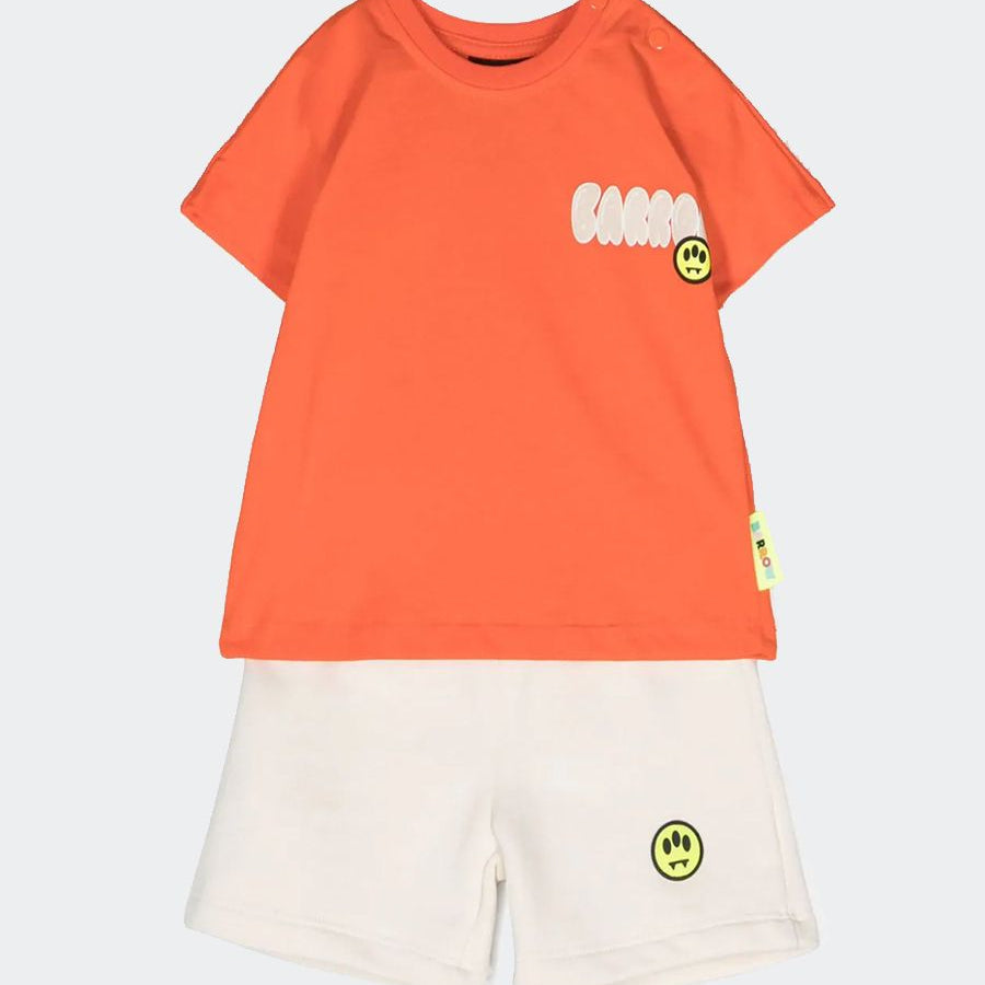 Barrow Sportswear Set with Printed T-Shirt and Bermuda Shorts