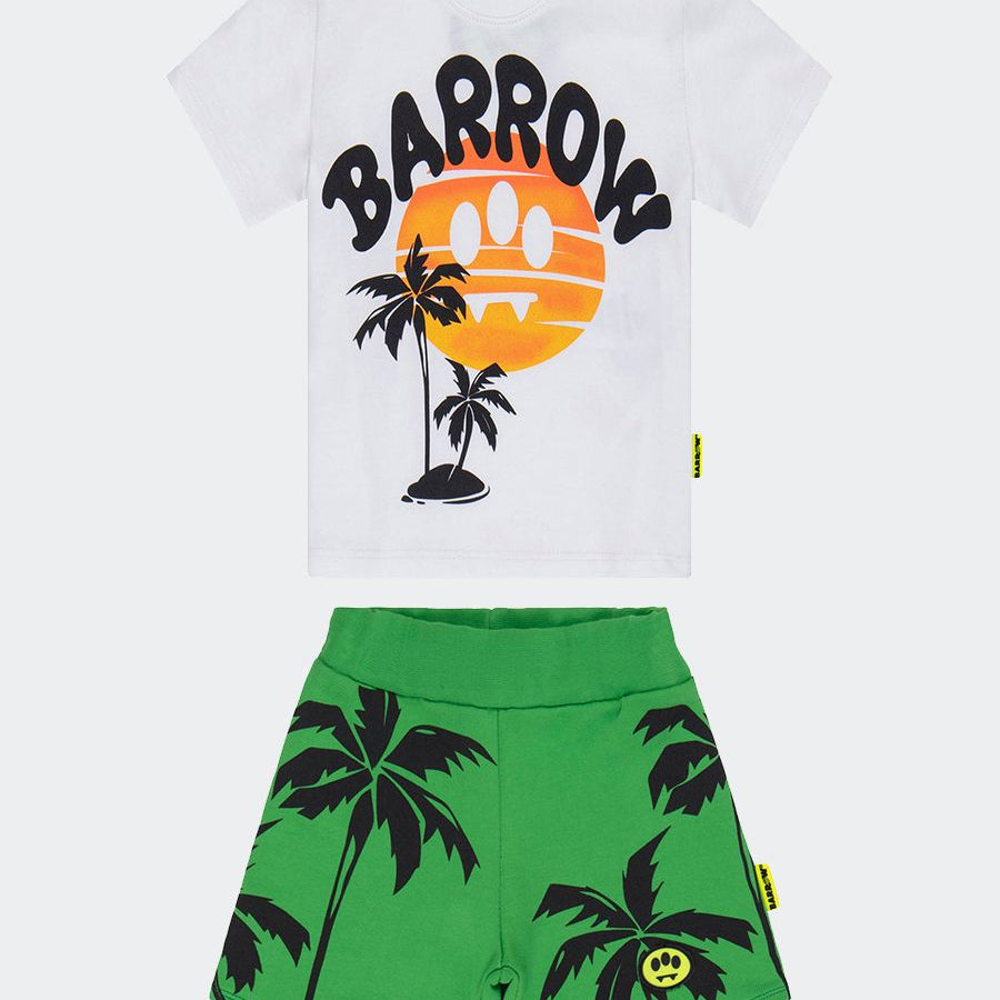 Barrow Sportswear Set with Printed T-Shirt and Bermuda Shorts