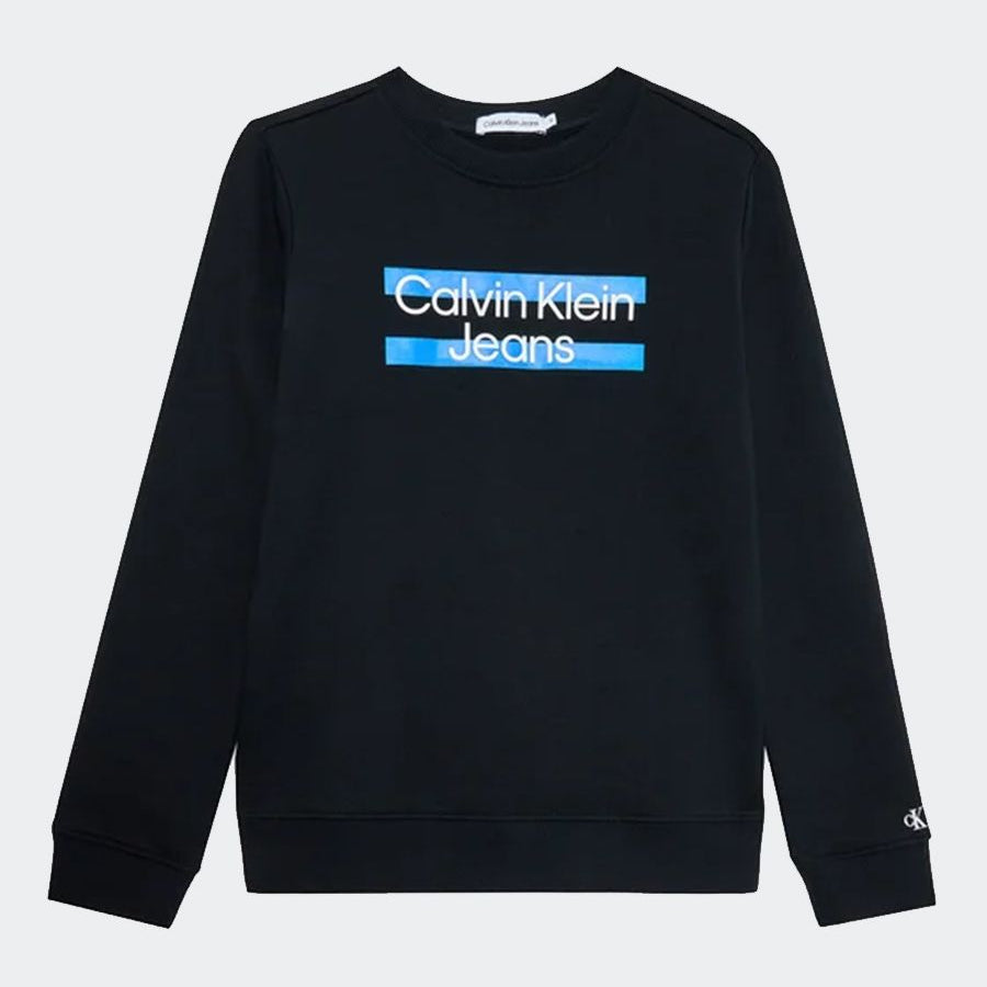 Calvin Klein Kids Sweatshirt Maxi Block Logo Front