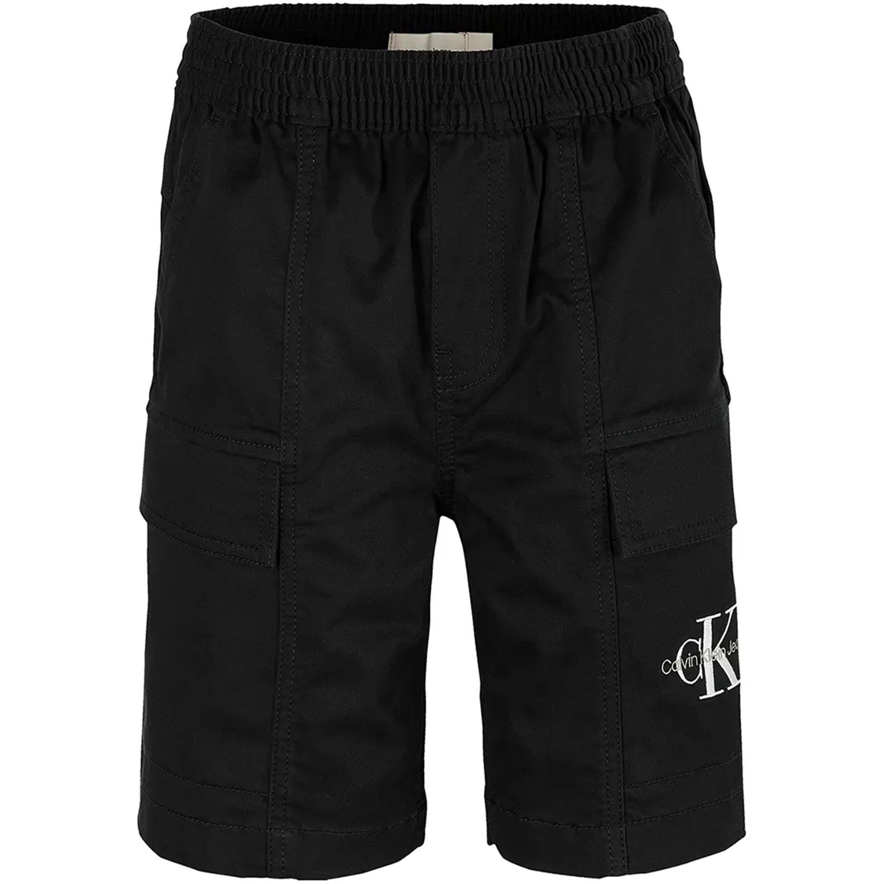 Black Cargo Pocket Bermuda Shorts
