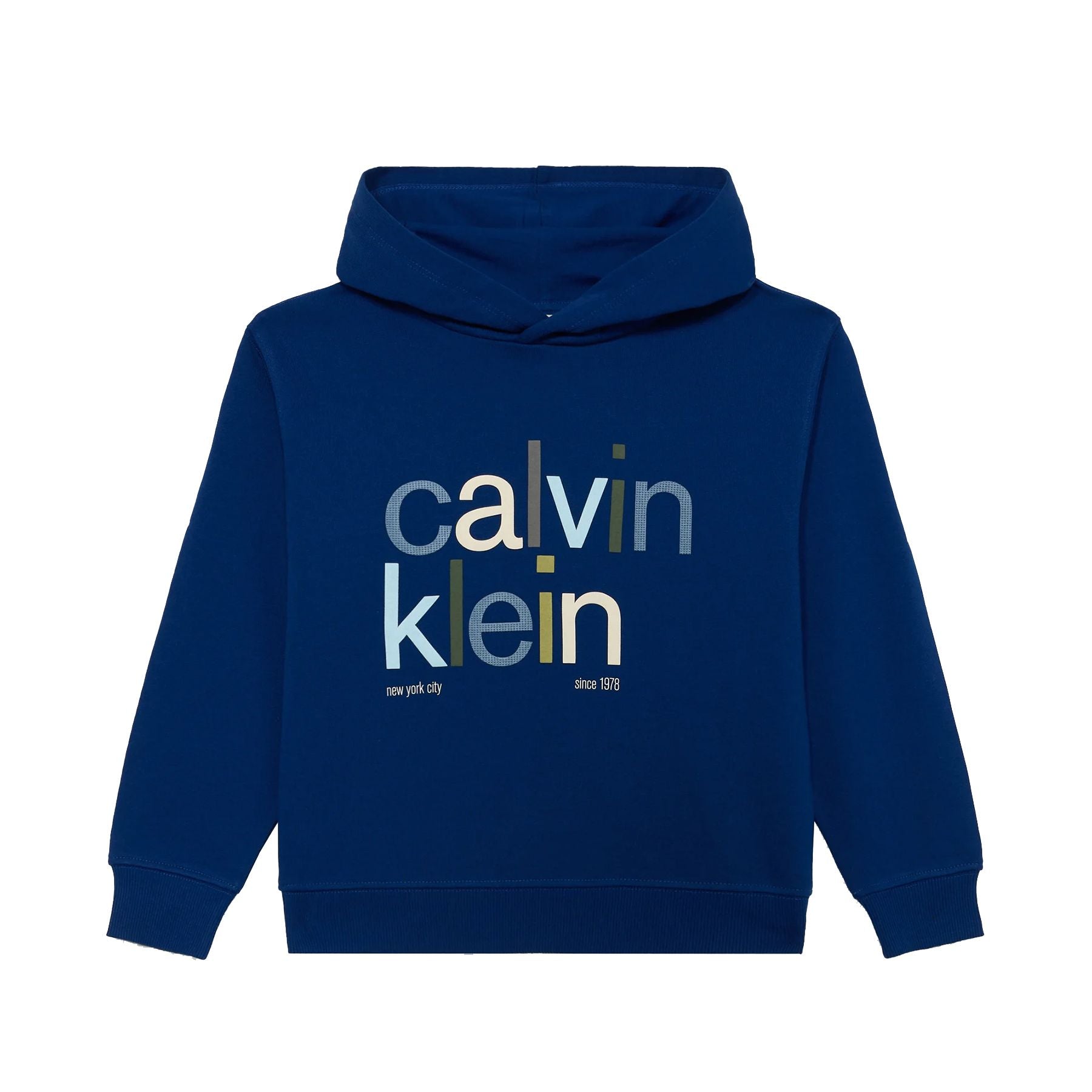 Calvin Klein Kids Hoodie with Terry Logo Graphic in Color