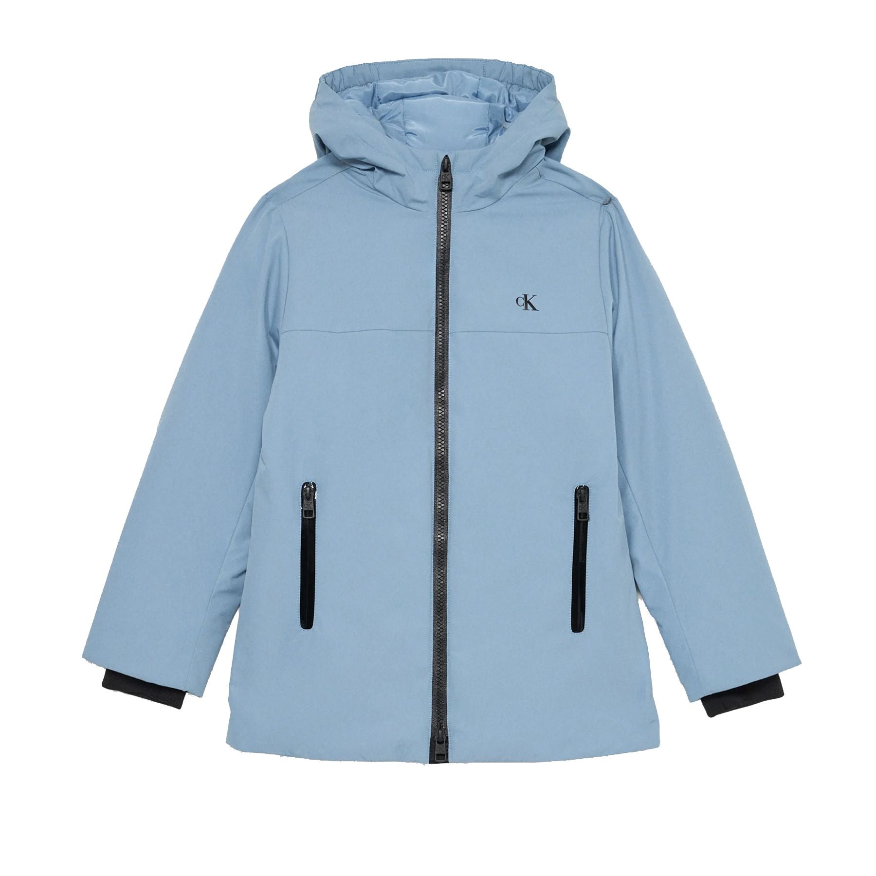 Calvin Klein Kids Technical Nylon Jacket with Hood