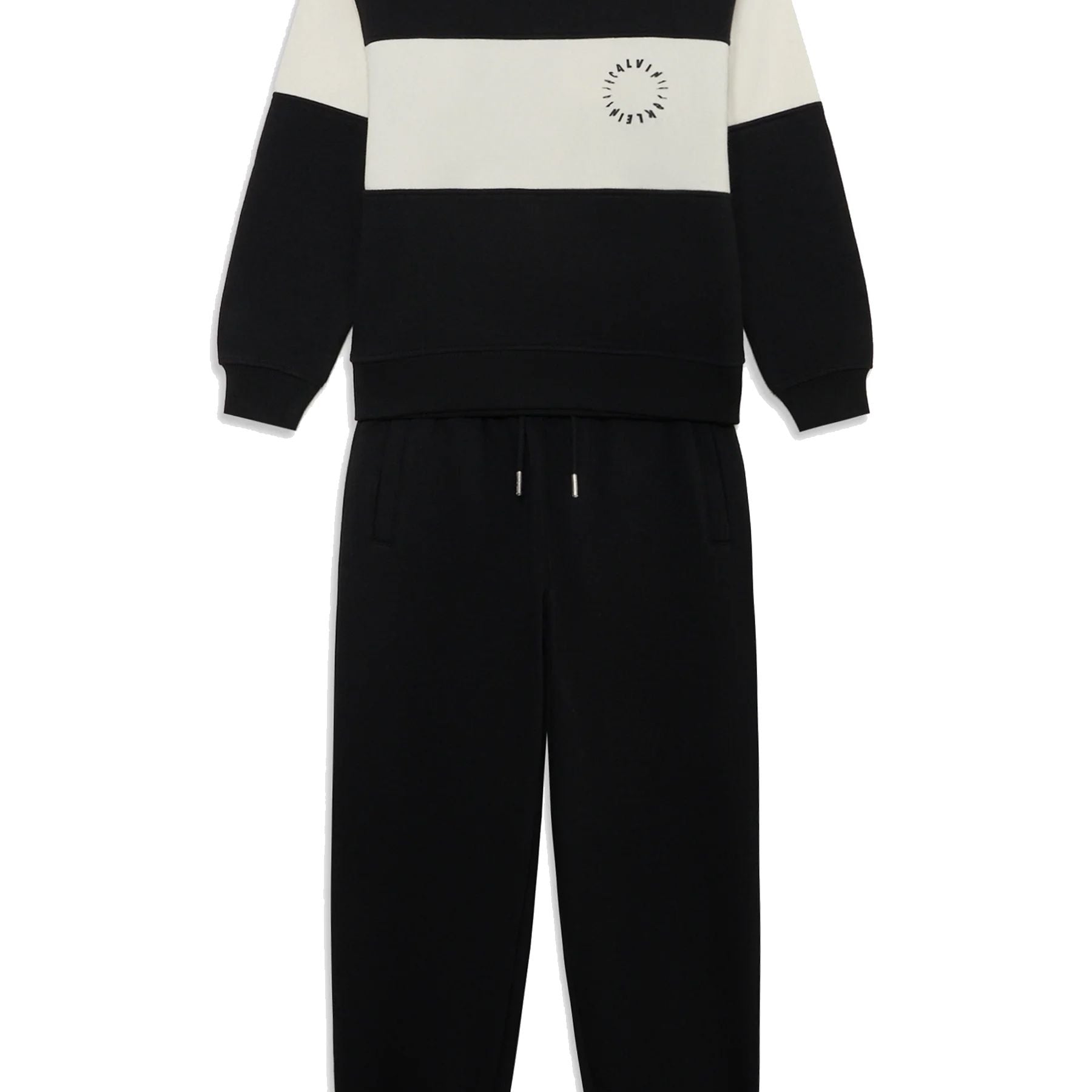 Calvin Klein Kids Two-Tone Sweatshirt Sports Set