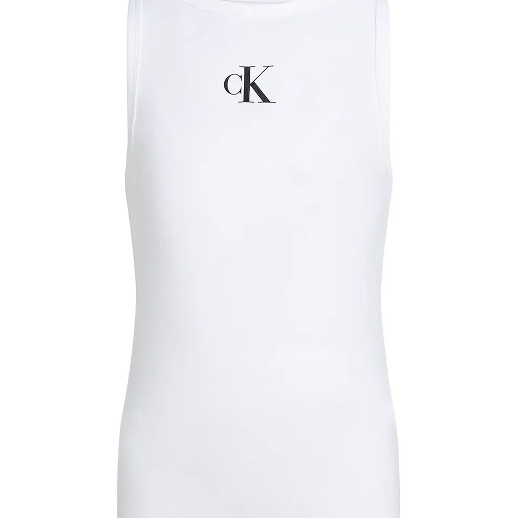 Calvin Klein Kids White Printed Crew Neck Top