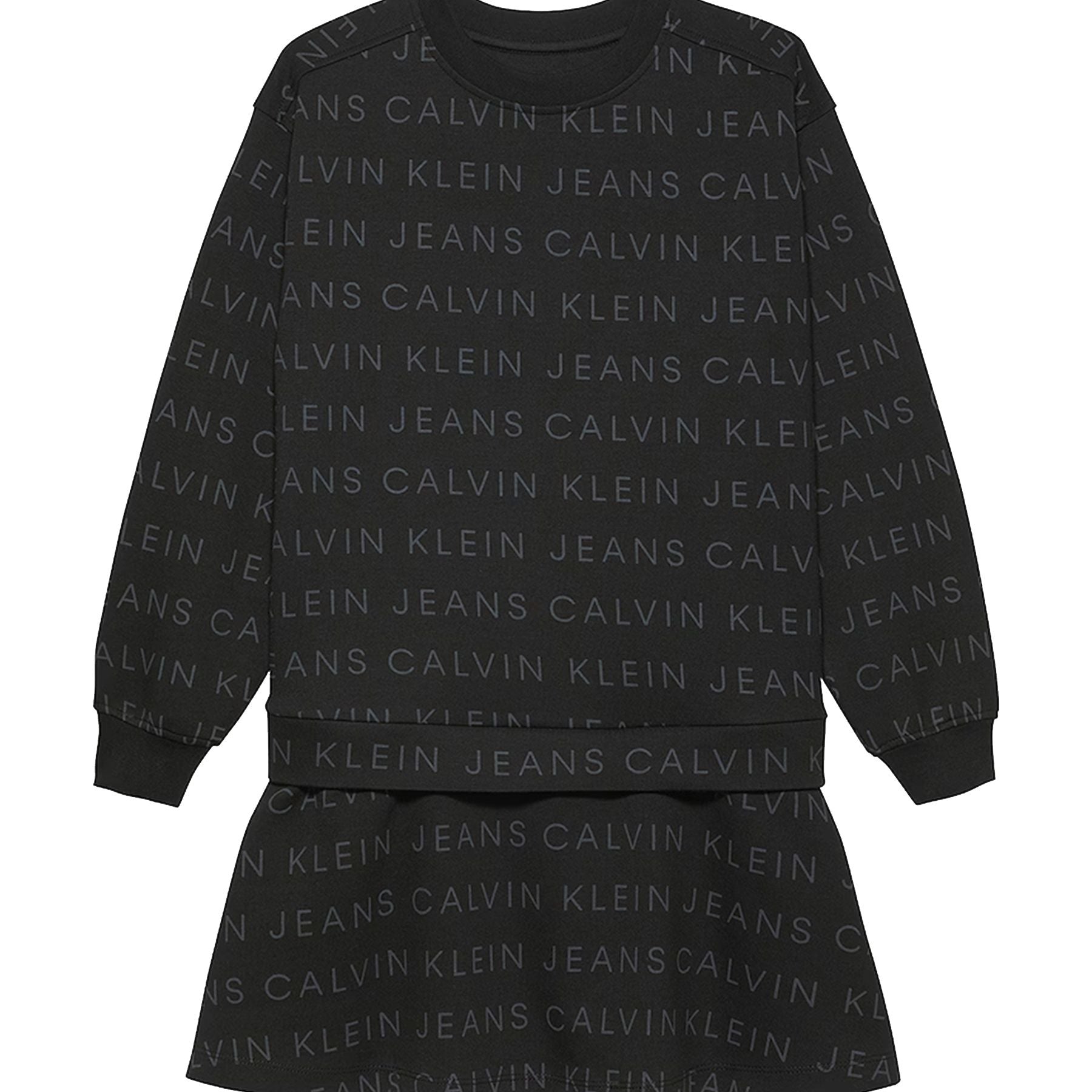 Calvin Klein Kids Long Sleeve Sweatshirt Dress