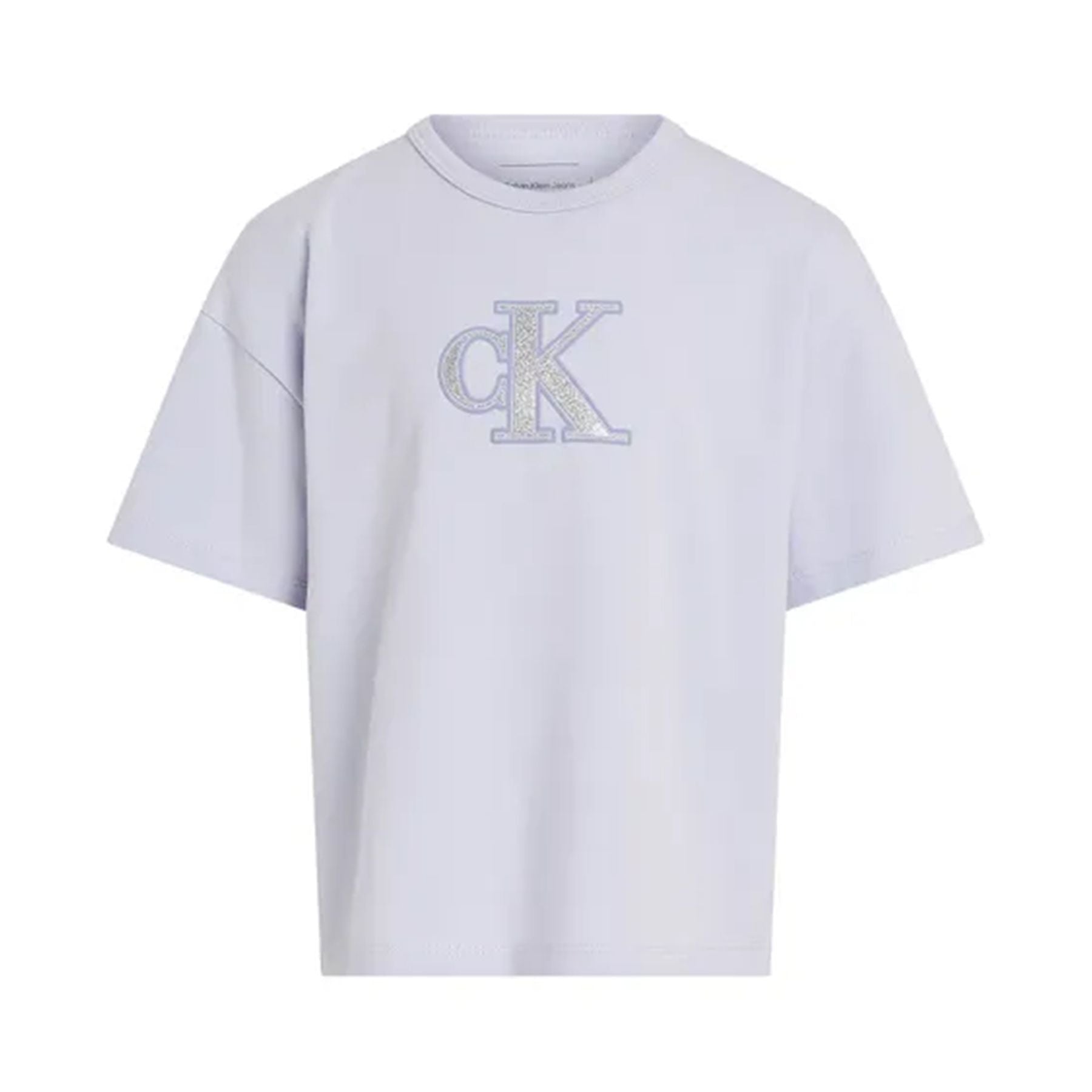 Calvin klein kids Lilac Glitter Logo T-shirt