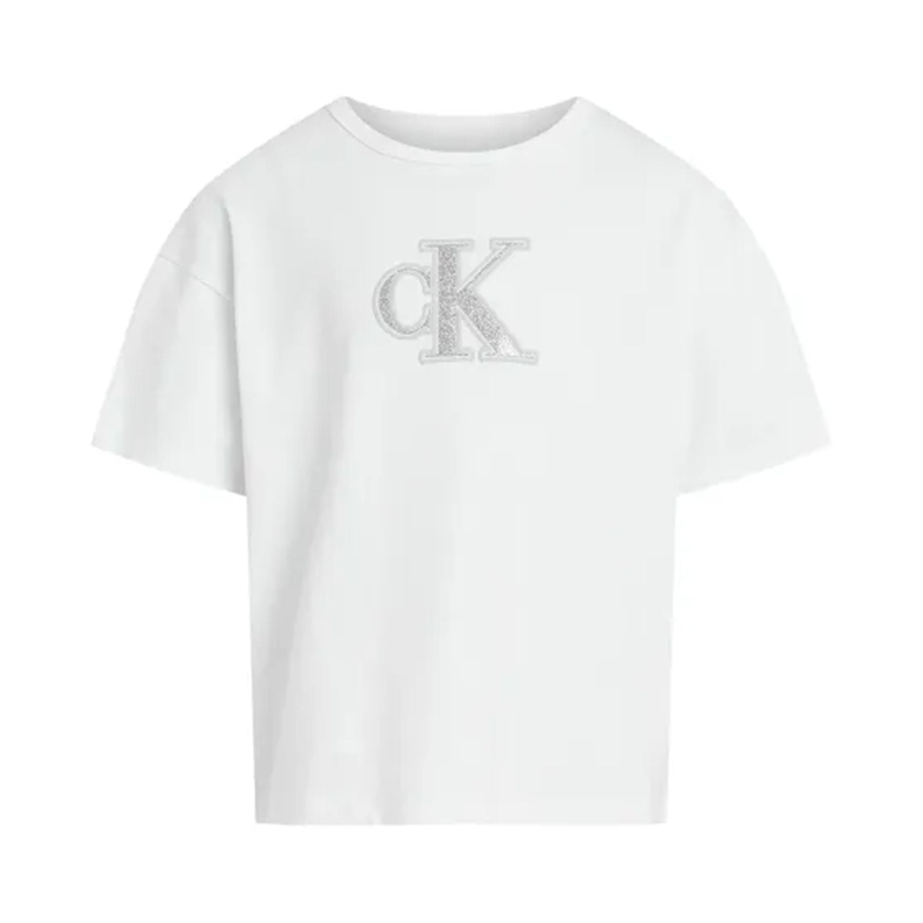 Calvin klein kids White Glitter Logo T-shirt