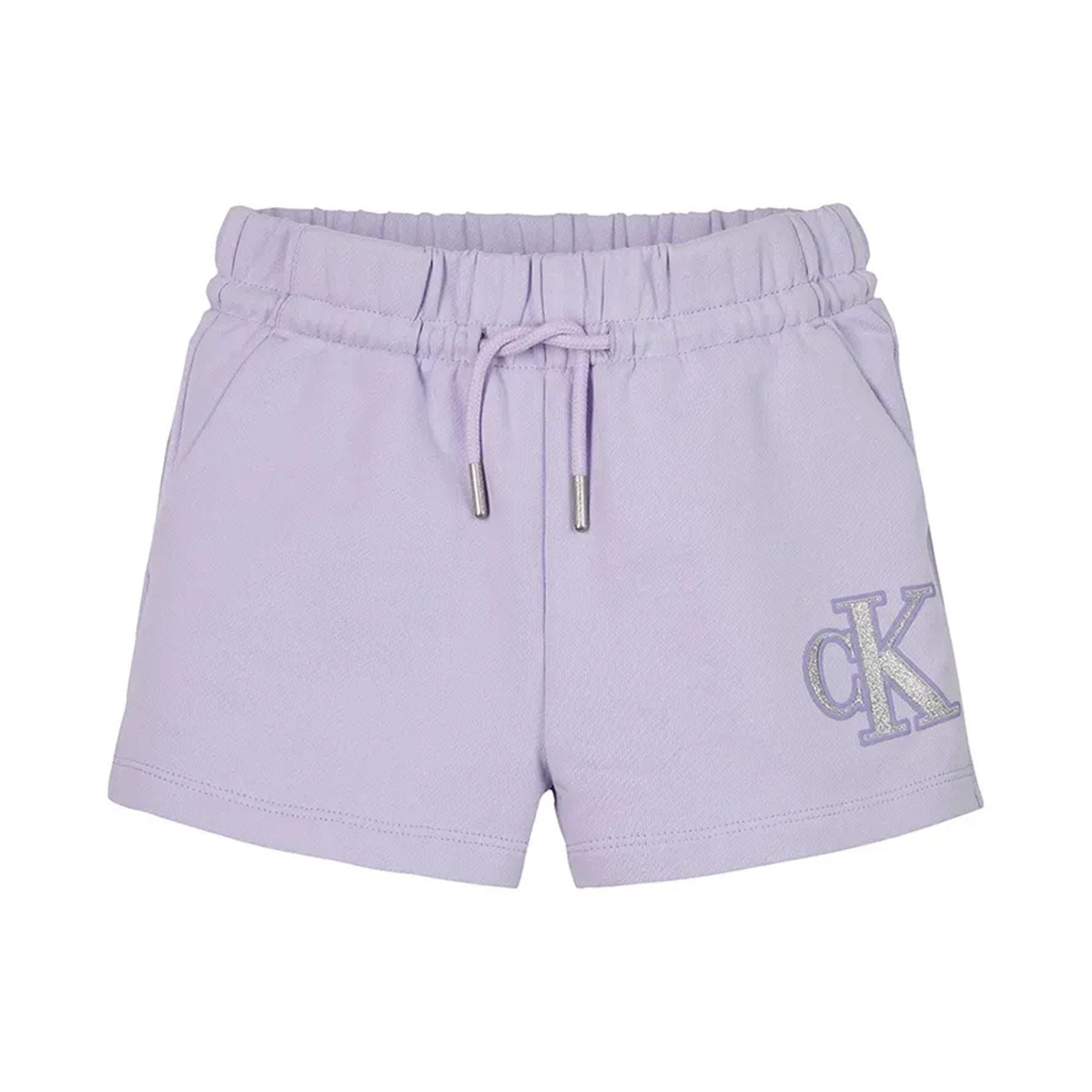 Calvin Klein Kids Lightweight Fleece Shorts with Logo