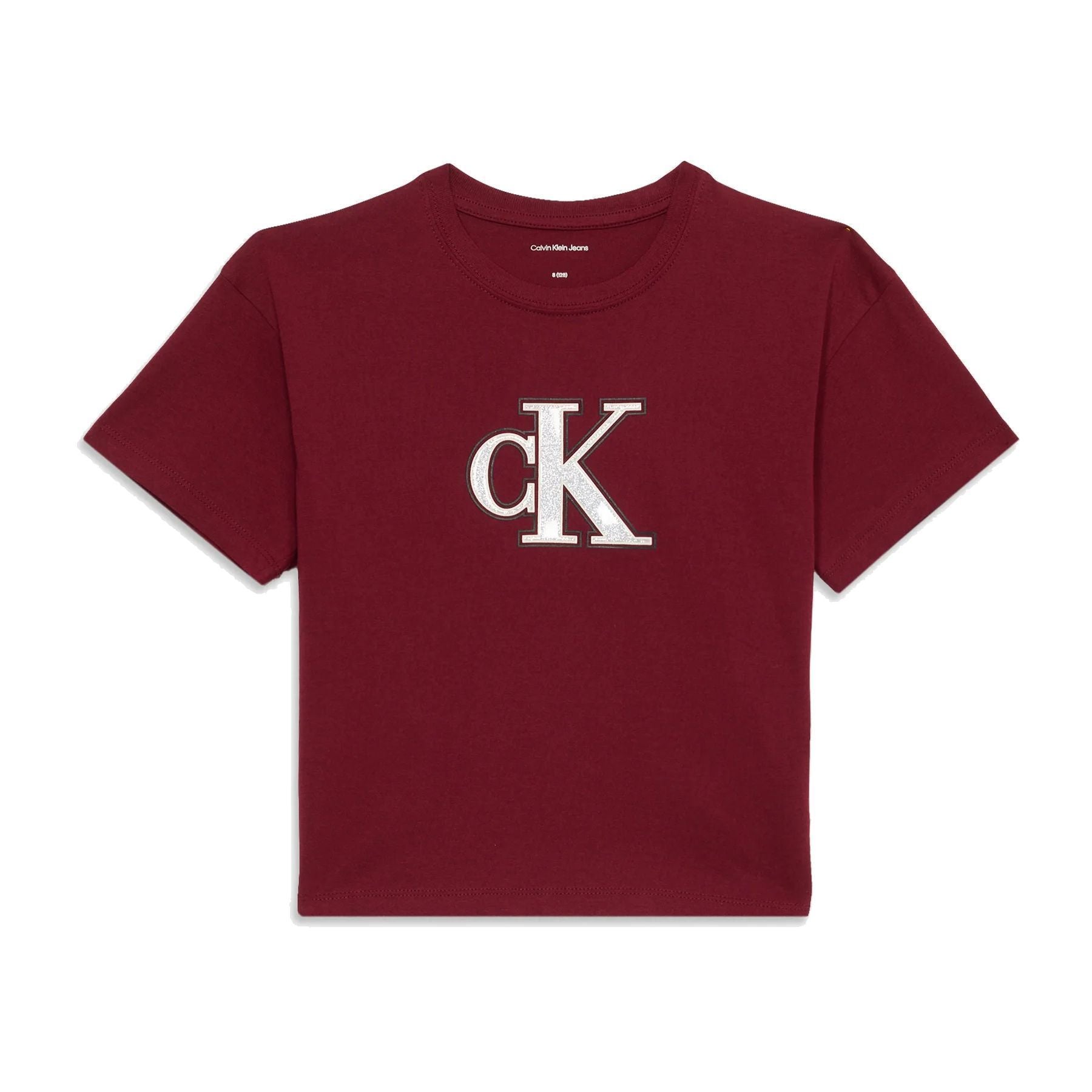 Calvin Klein Kids Red T-Shirt with Festive Graphic