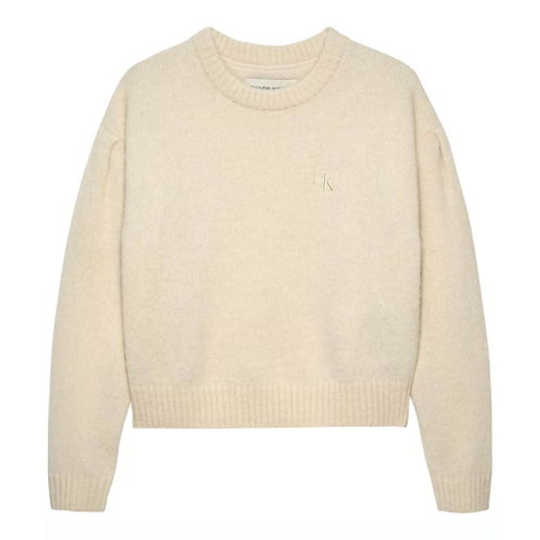 Calvin Klein Kids Soft Pleated Sweater Milk White