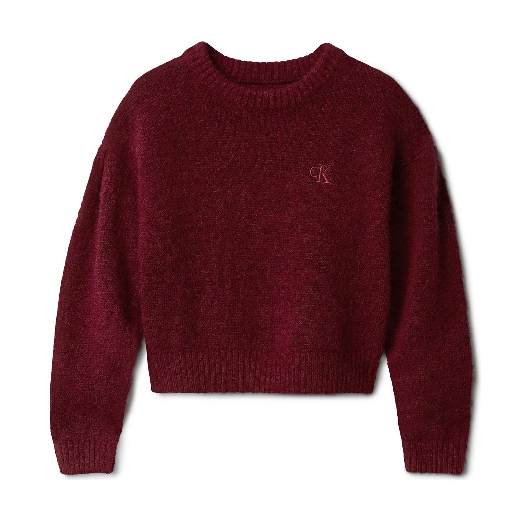 Calvin Klein Kids Soft Pleated Sweater Red