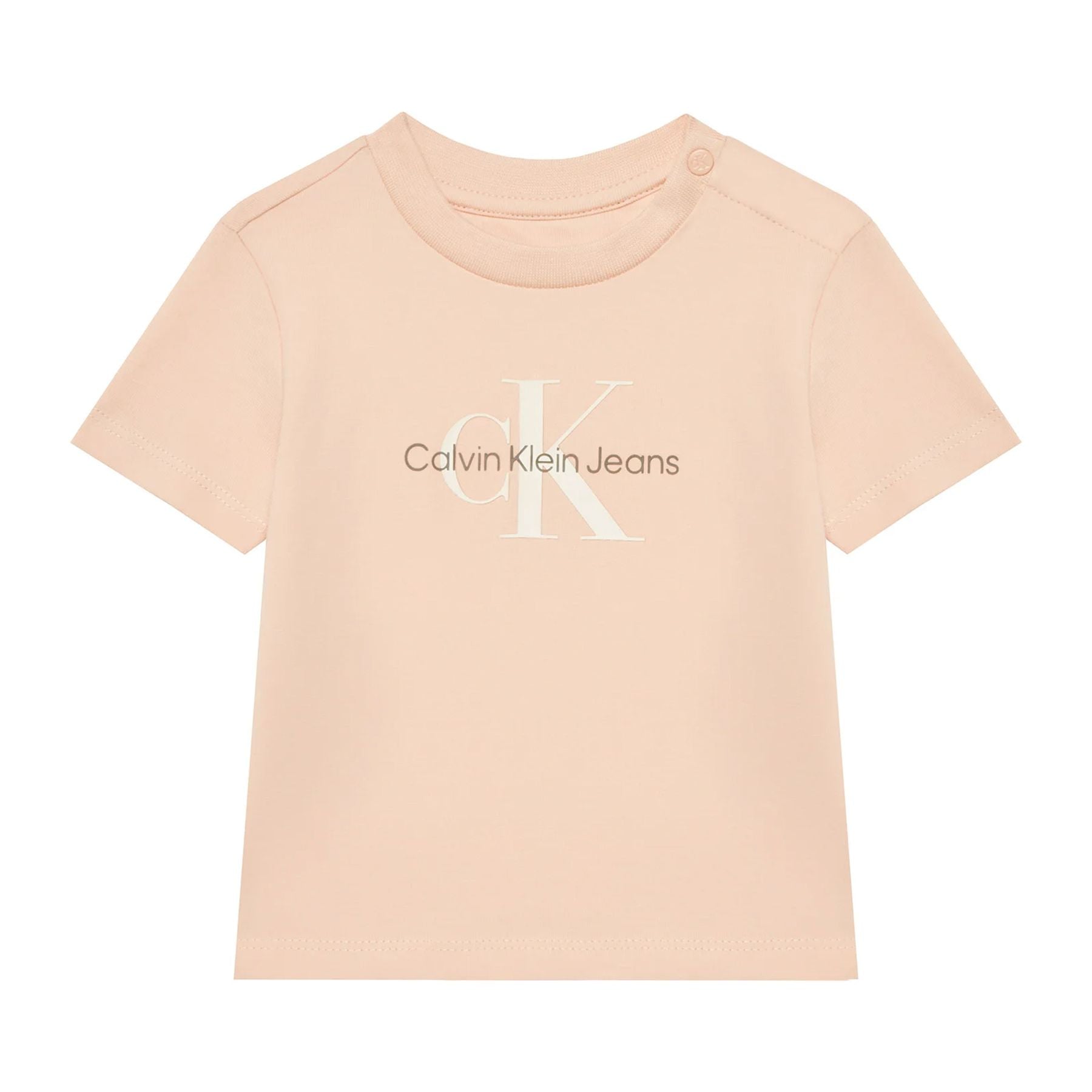 Calvin Klein Kids Monogrammed Solid Color T-Shirt