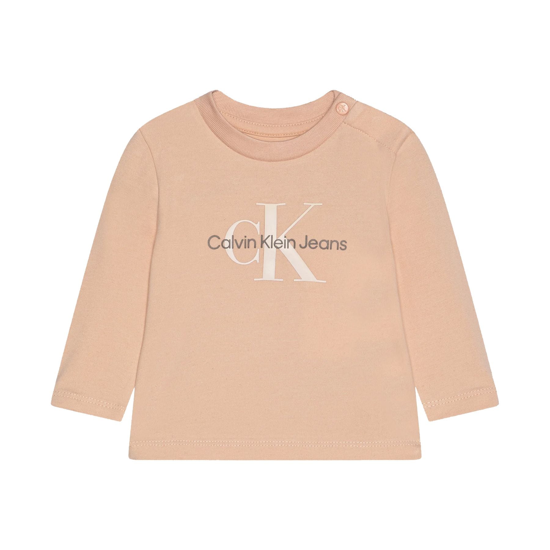 Calvin Klein Kids Monogrammed Solid Color T-Shirt